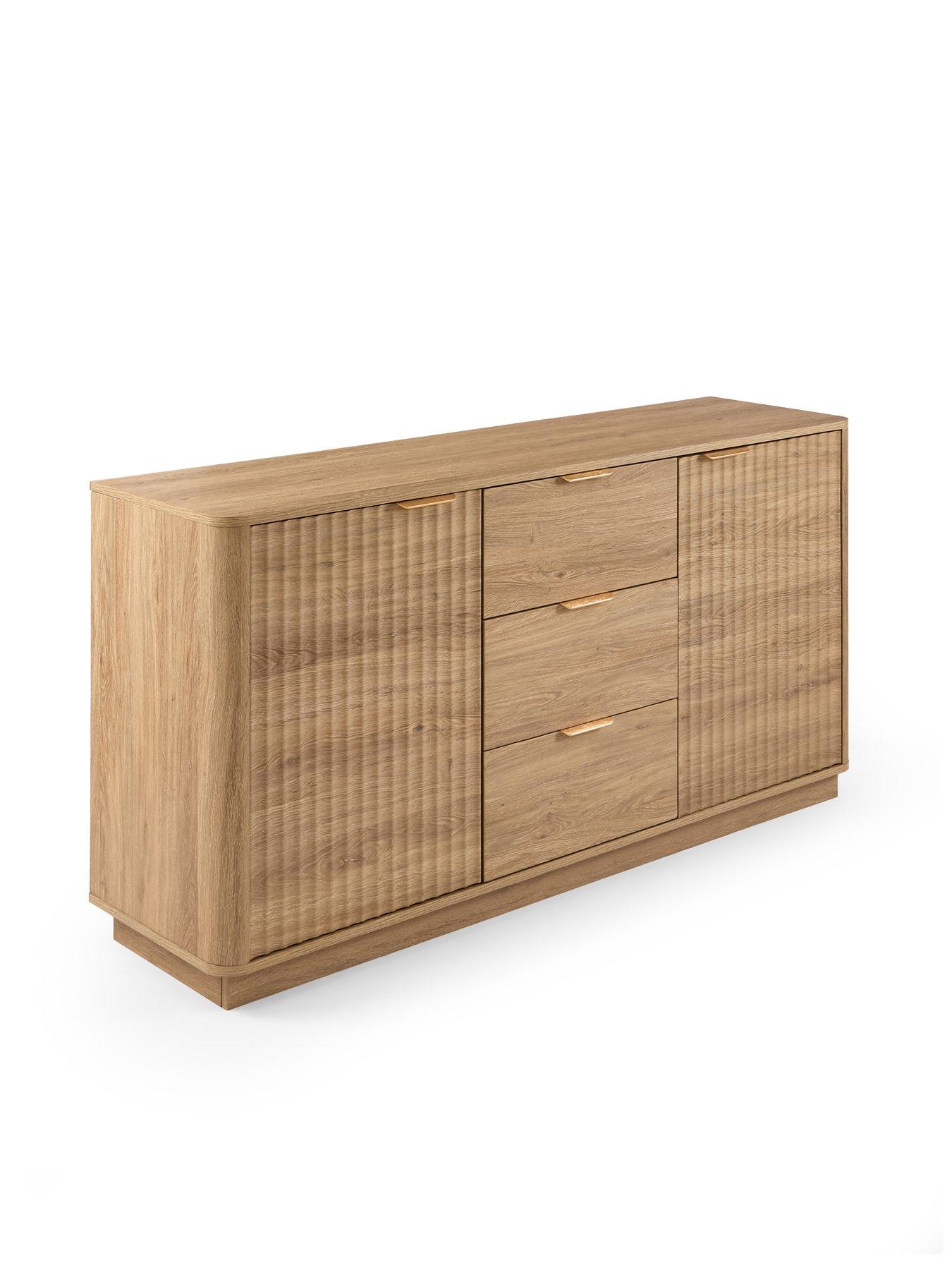 Image 3 of 7 of Michelle Keegan Home Sculpt 2 Door, 3 Drawer Sideboard - Oak - FSC&reg; Certified