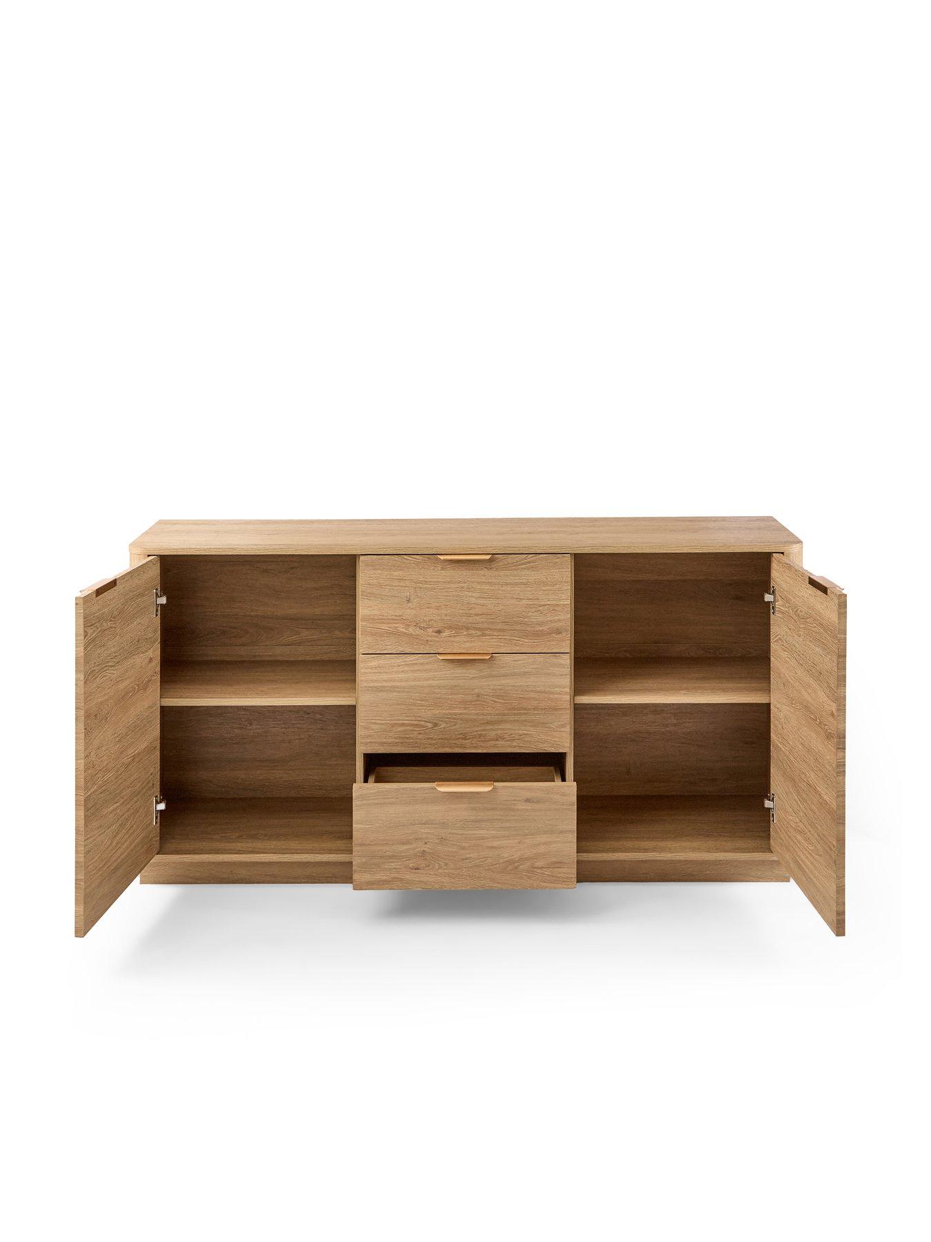 Image 4 of 7 of Michelle Keegan Home Sculpt 2 Door, 3 Drawer Sideboard - Oak - FSC&reg; Certified