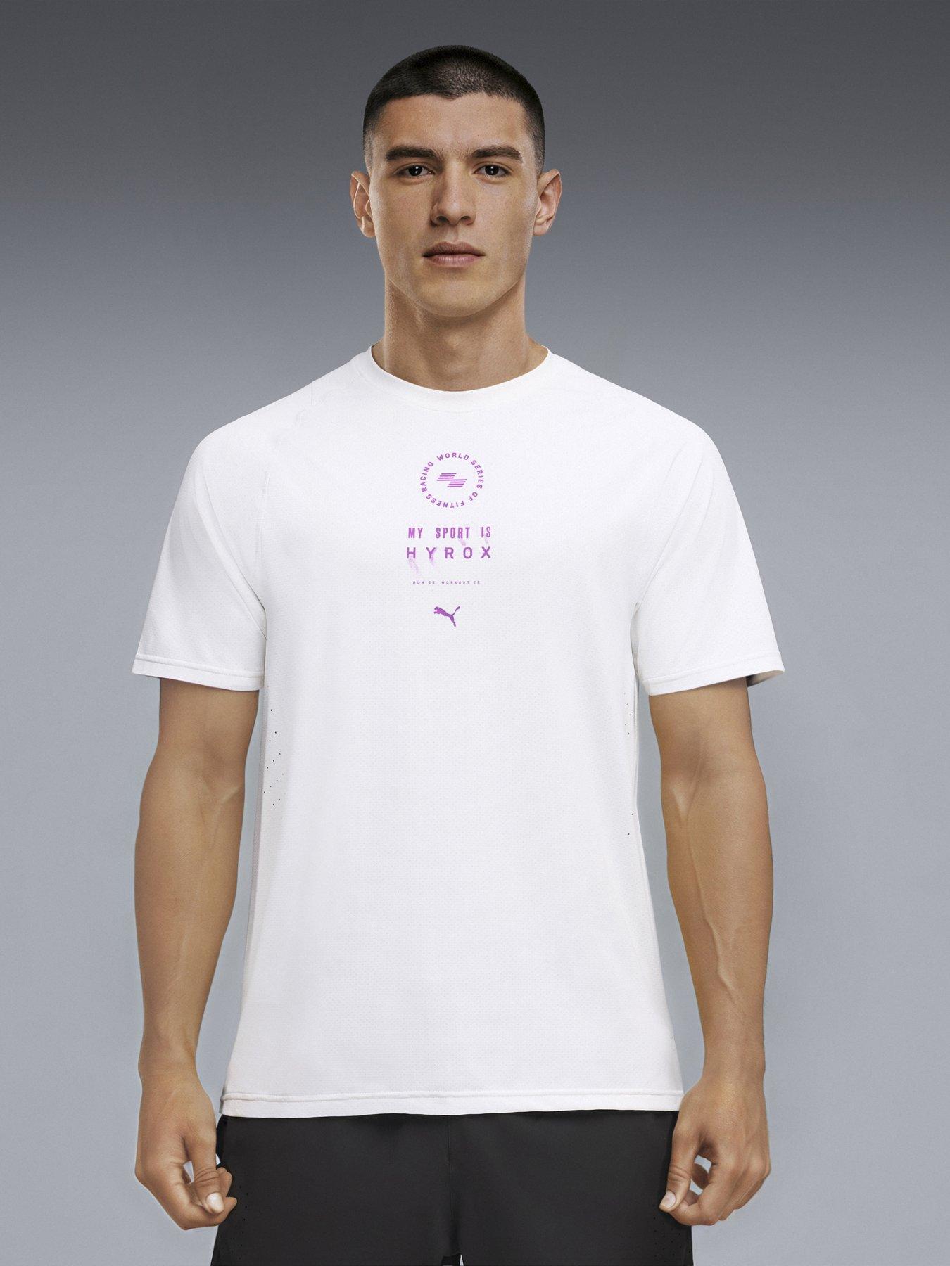 Puma Mens Training X Hyrox Dryelite Training T-Shirt, White, Size M, Men