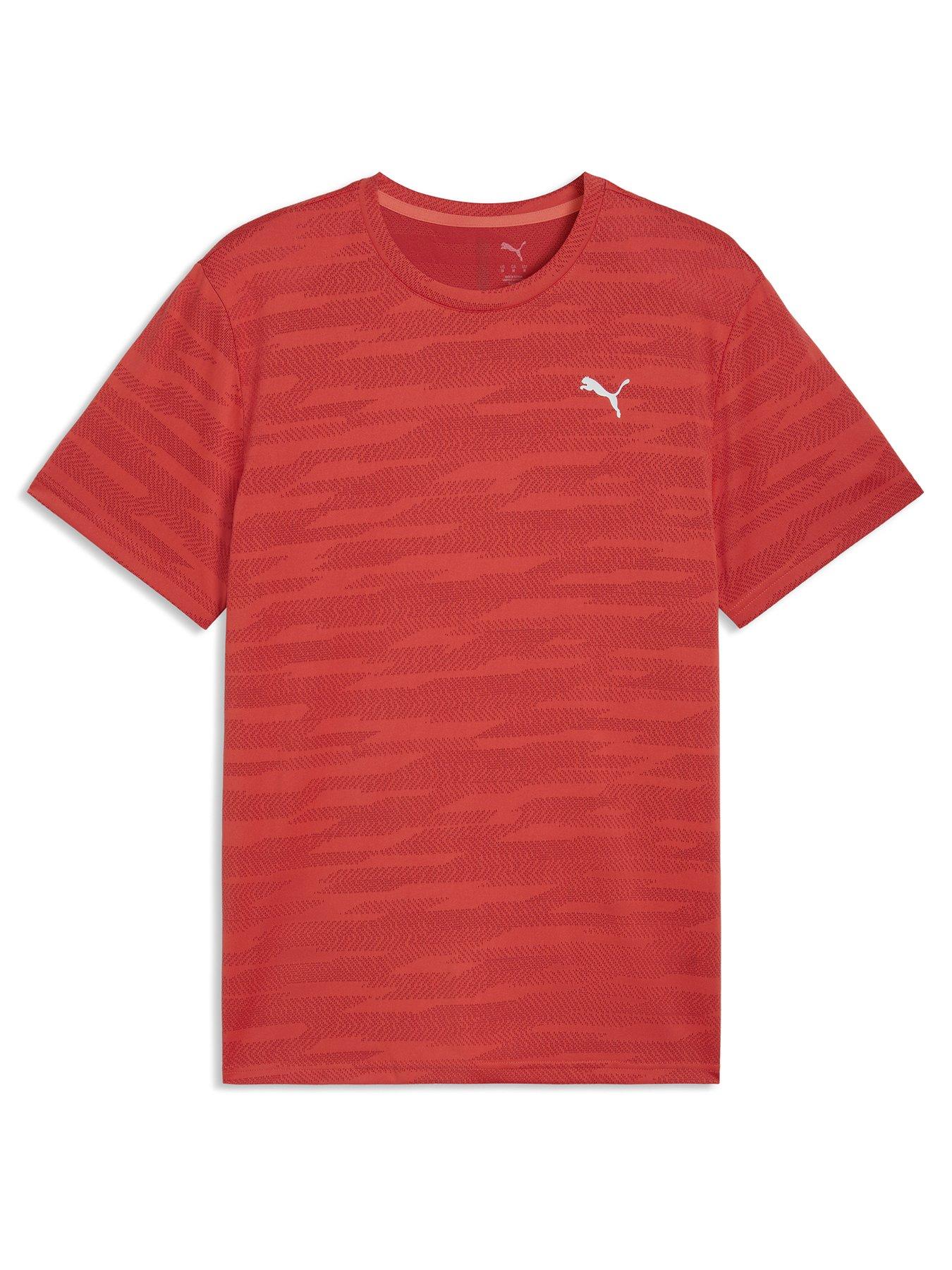 Puma Mens Training Pwr Jacquard T-Shirt - Red