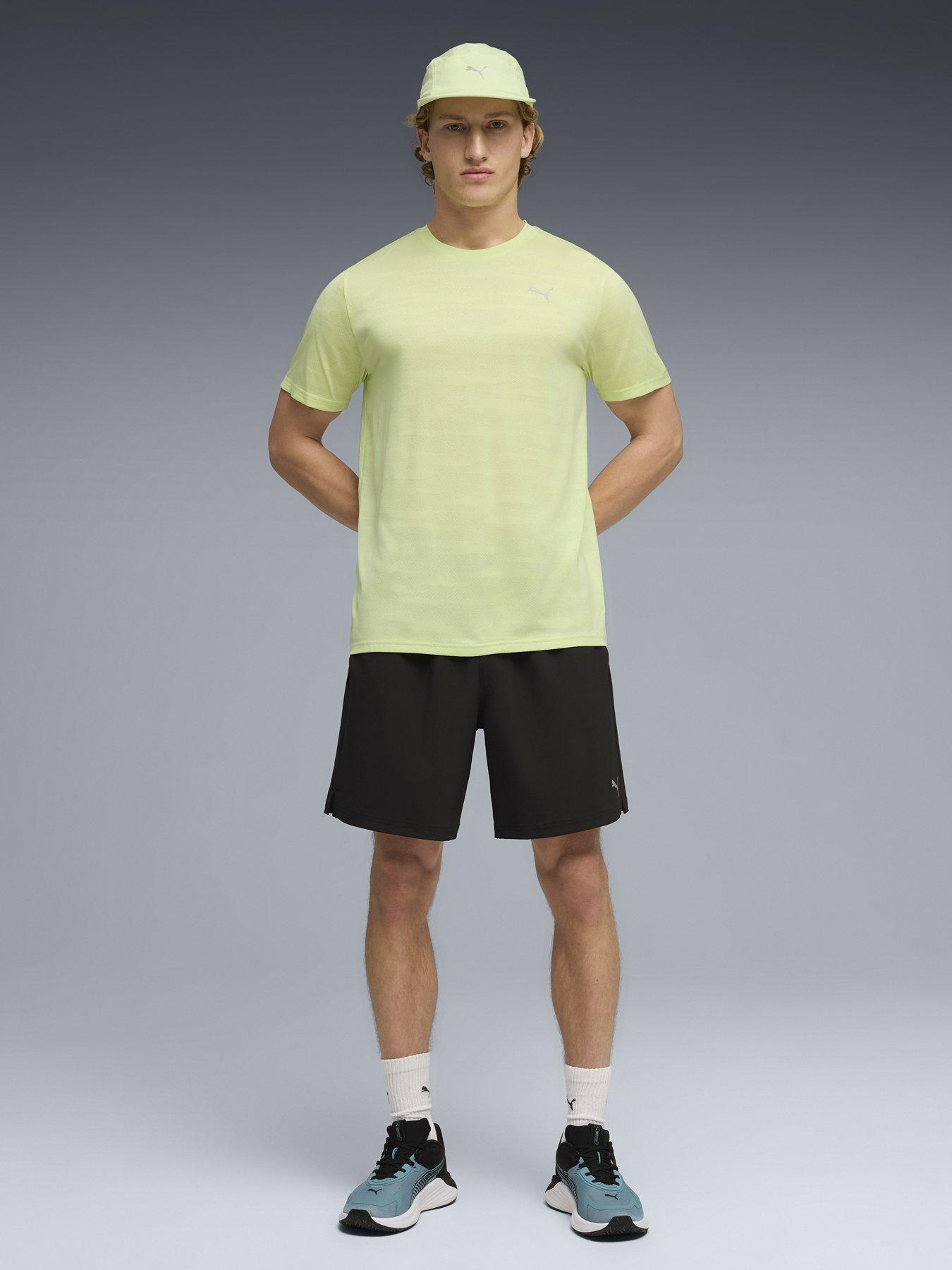 Puma Mens Training Pwr Jacquard T-Shirt - Yellow