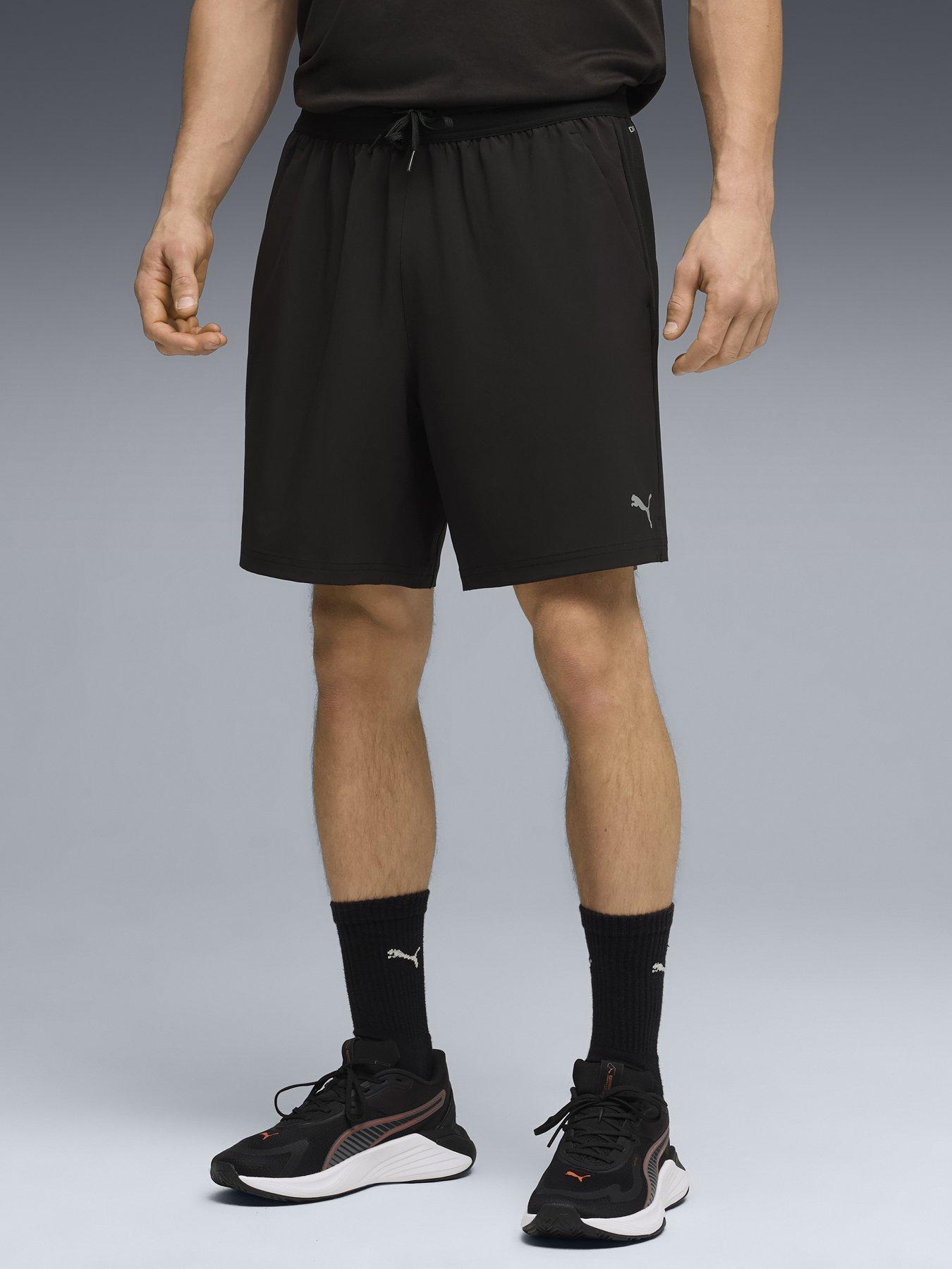 Puma Mens Training Pwr Fabric Mix Shorts - Black
