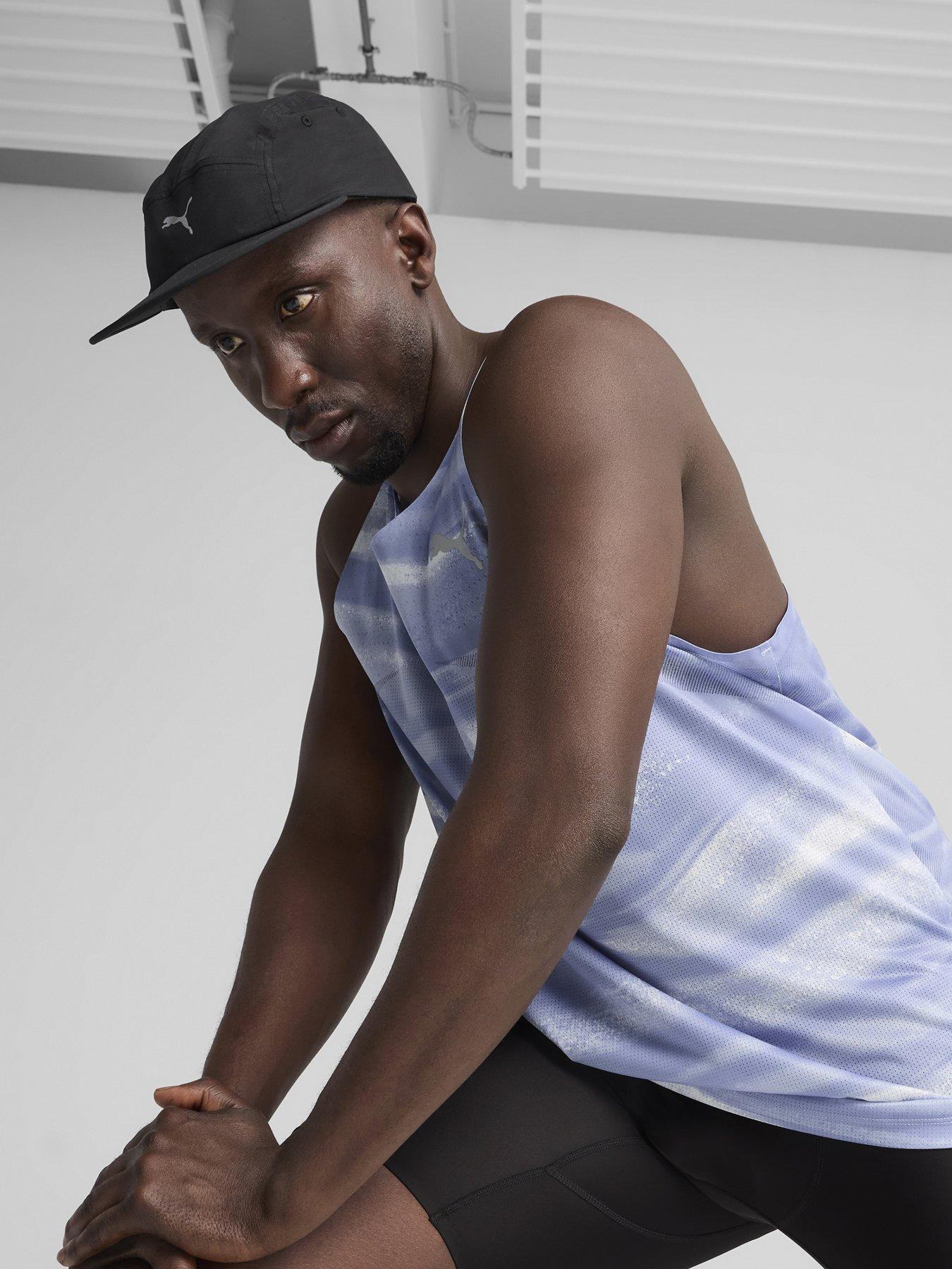 Image 2 of 4 of Puma Mens Running Essentials 5 Panel Cap - Black