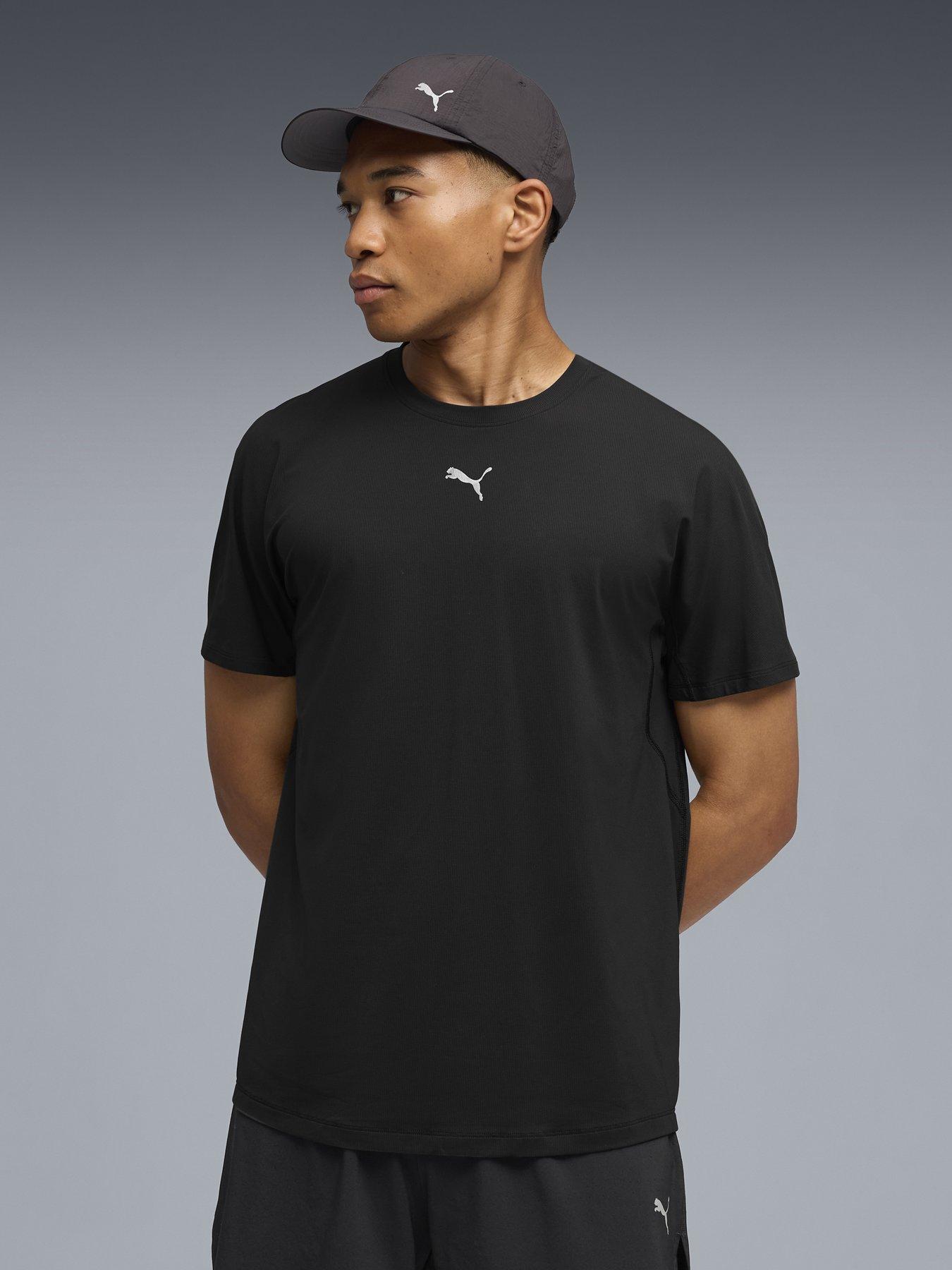 Puma Mens Running Coolcell Back Graphic T-Shirt - Black