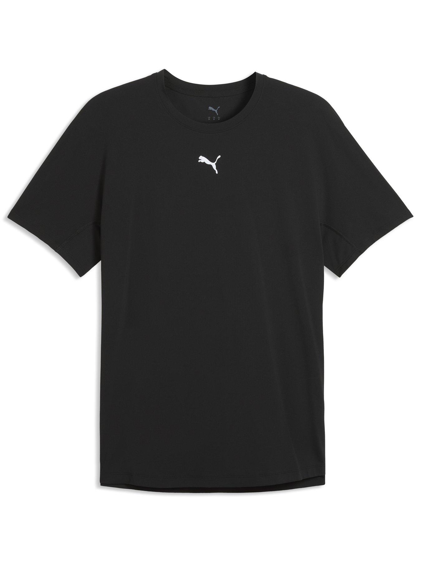 Image 4 of 5 of Puma Mens Running Coolcell Back Graphic T-Shirt - Black