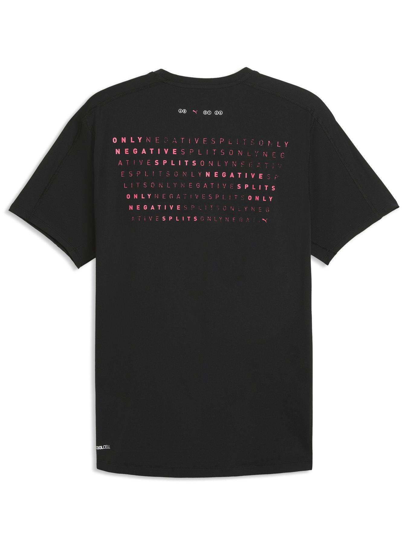 Image 5 of 5 of Puma Mens Running Coolcell Back Graphic T-Shirt - Black