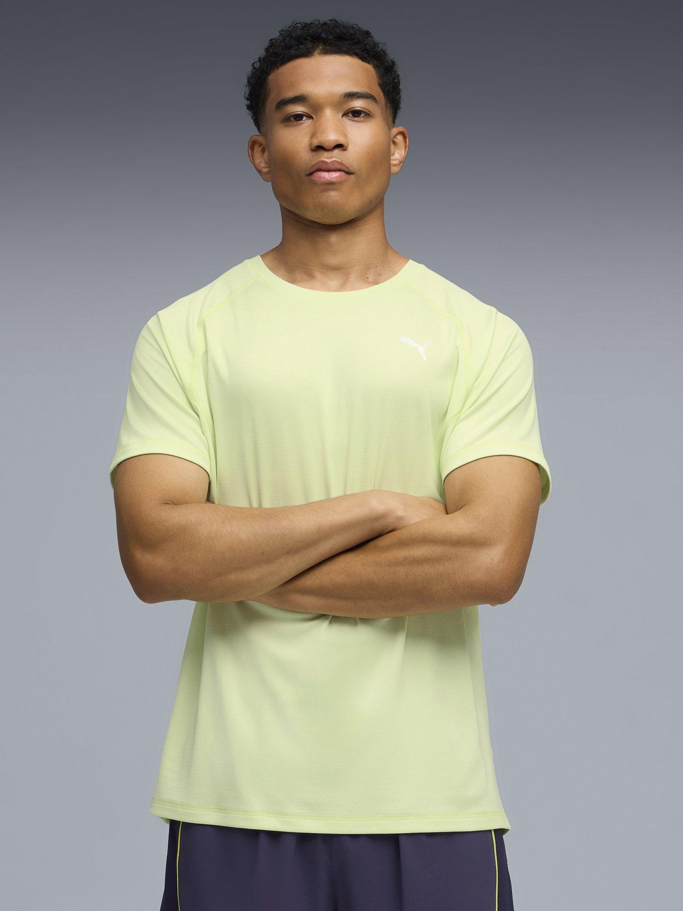 Puma Mens Running Velocity T-Shirt - Yellow