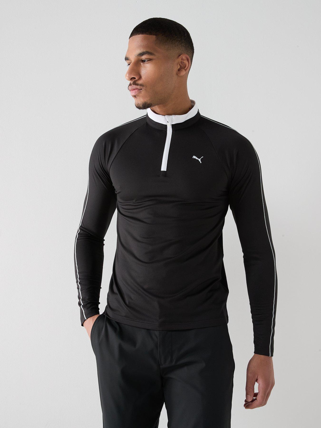 Puma Mens Golf Pure 3.0 Quarter Zip - Black