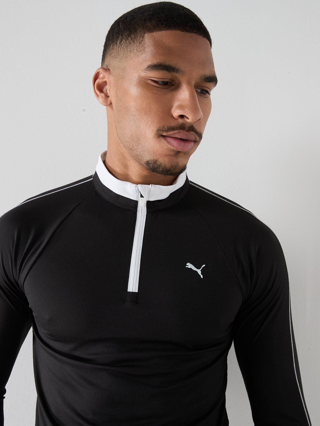 Image 4 of 5 of Puma Mens Golf Pure 3.0 Quarter Zip - Black