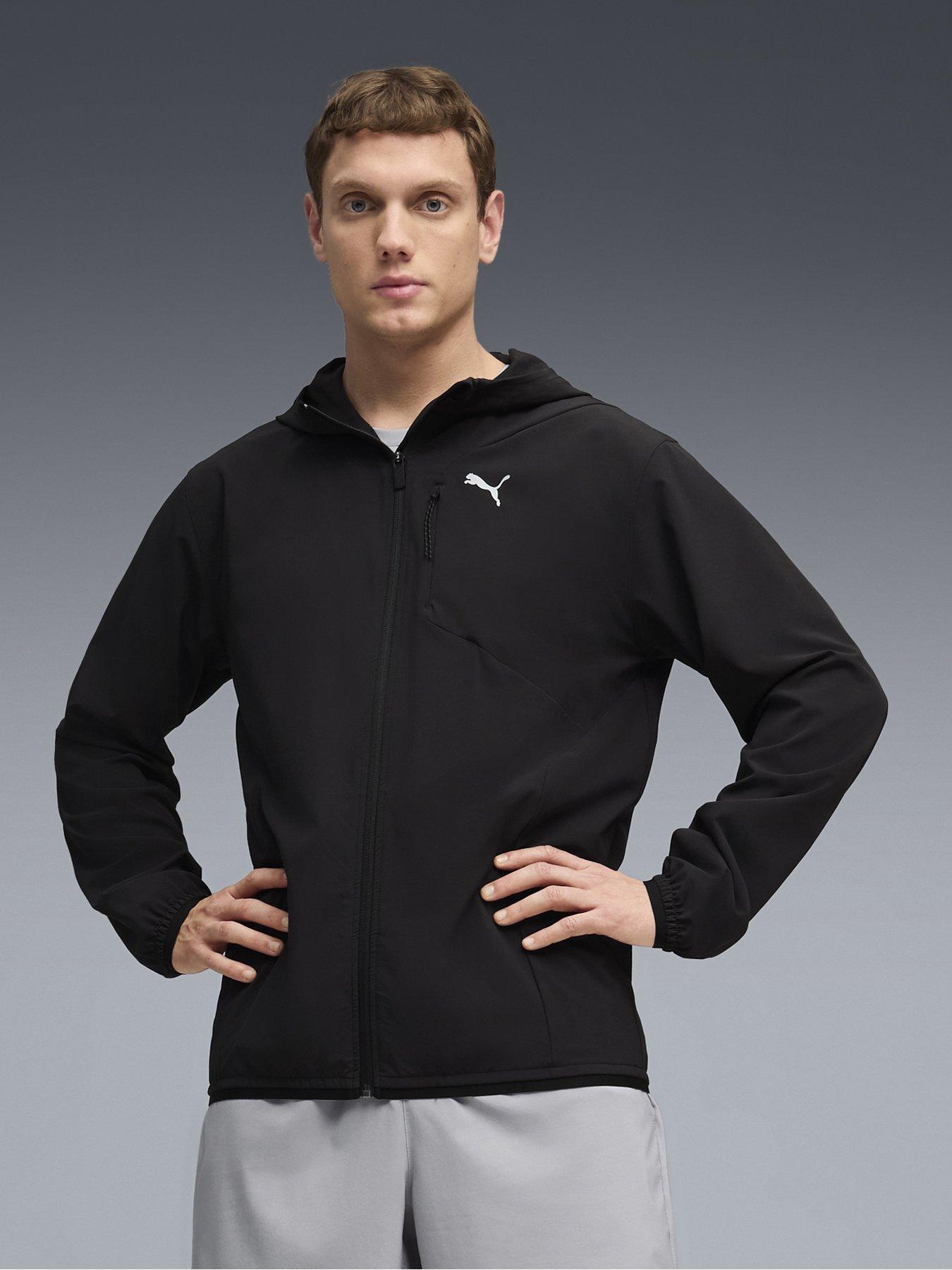 Puma: Mens Training Pwr Stretch Woven Jacket - Black