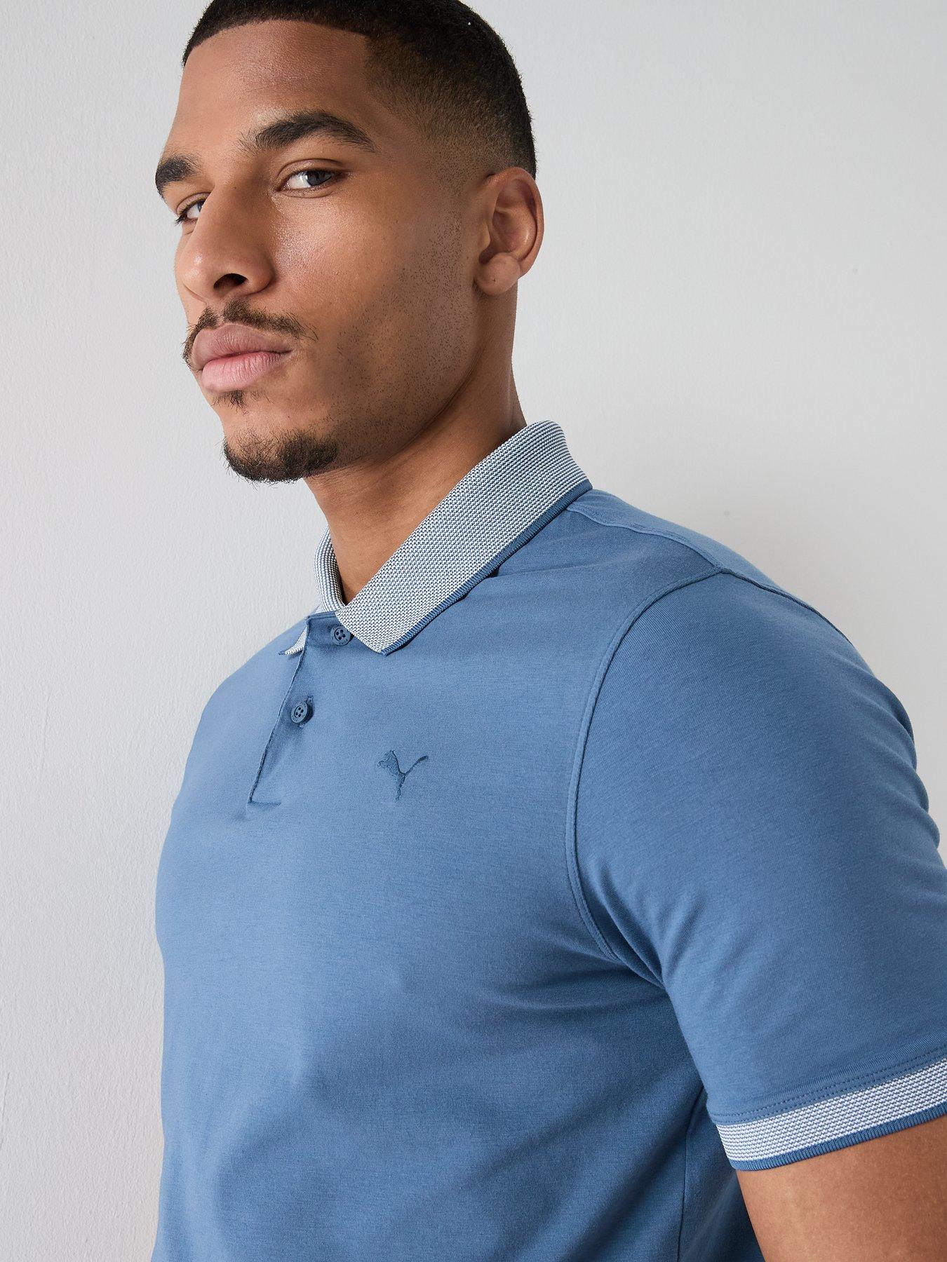 Image 4 of 5 of Puma Mens Golf Modalon Crafted Polo - Navy