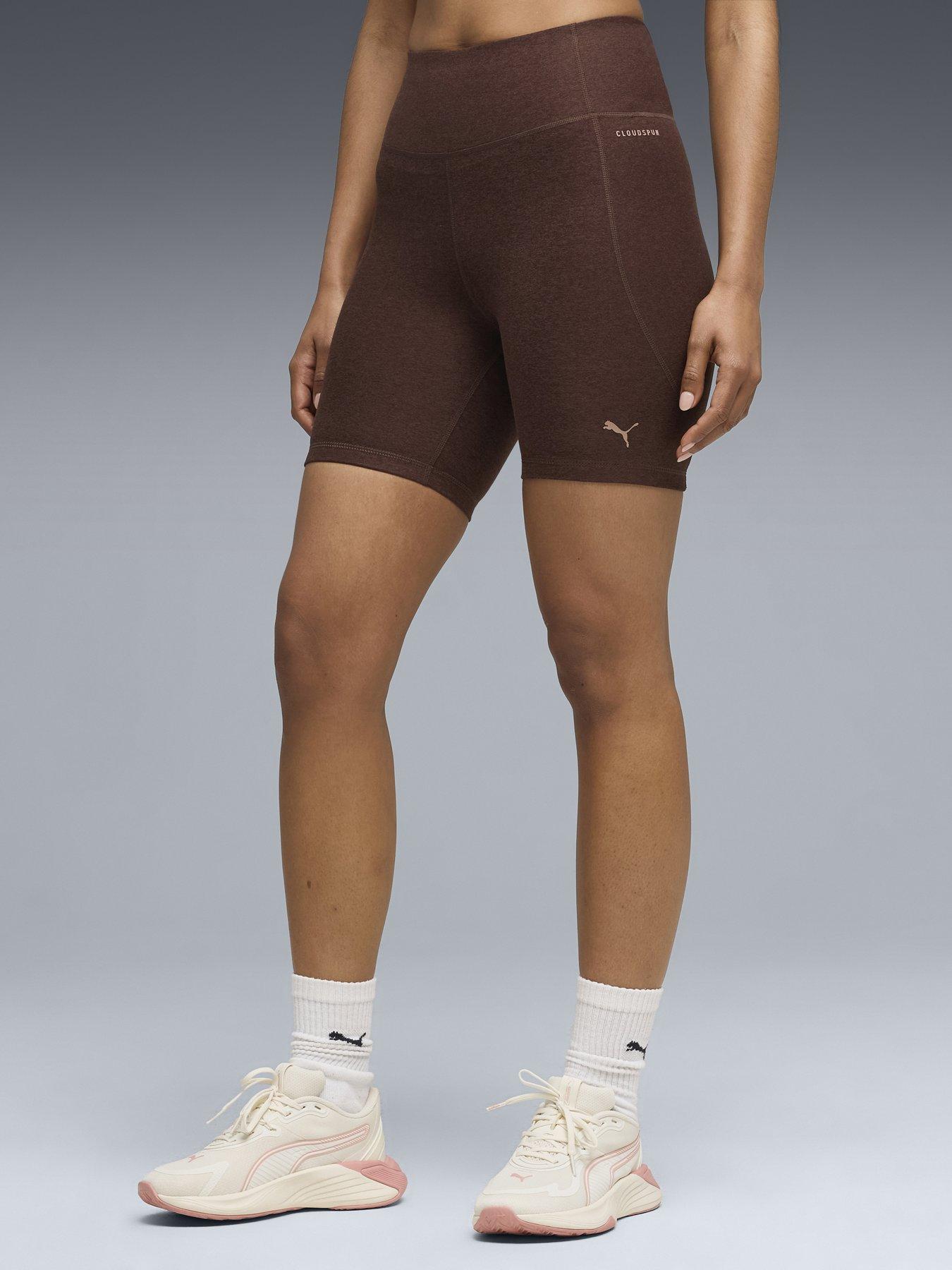 Puma Womens Training Cloudspun 6Inch Bike Shorts - Brown
