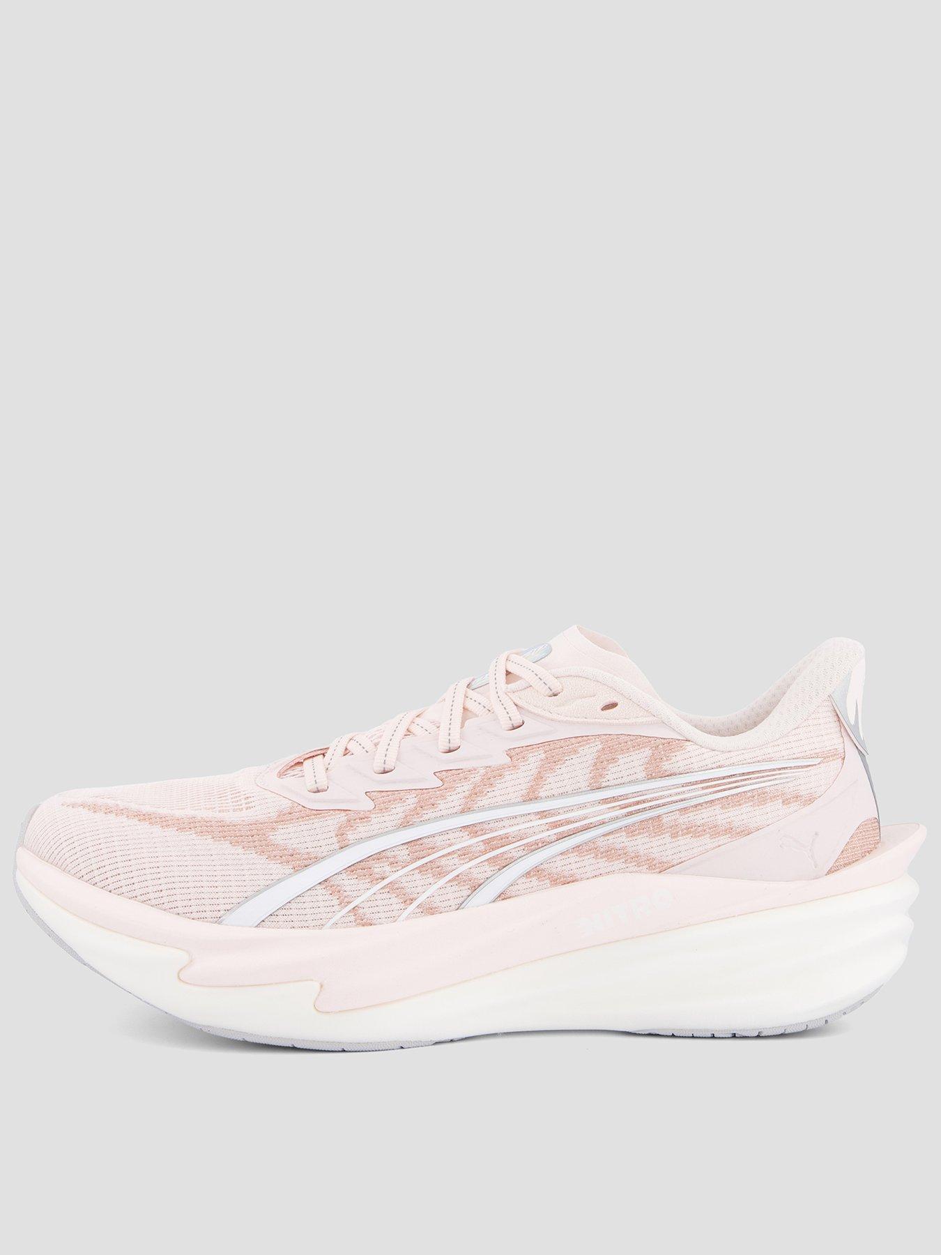 Puma Womens Running Deviate Nitro 4 Trainers, Pink, Size 6.5, Women