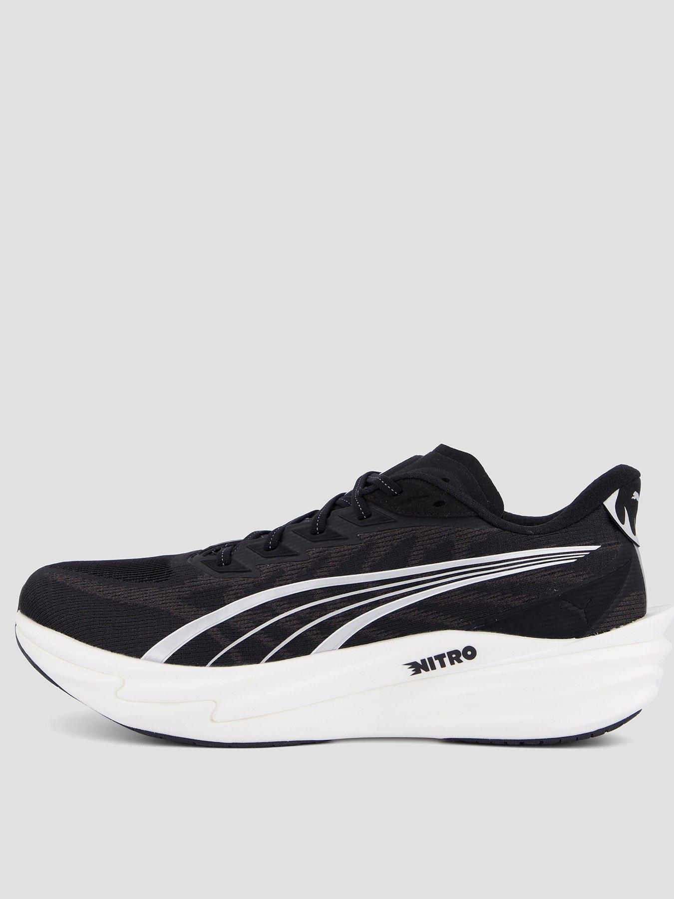 Puma Mens Running Deviate Nitro 4 Trainers, Black, Size 9.5, Men