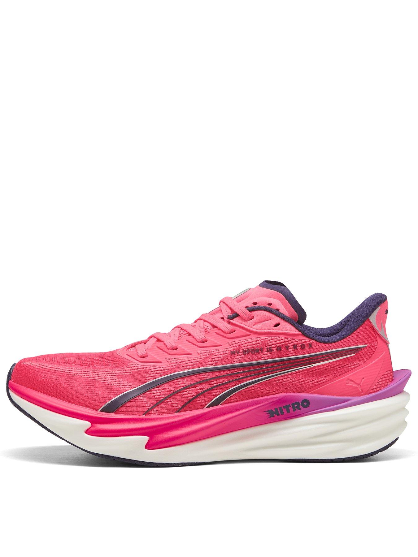 Puma Mens Running Deviate Nitro 4 X Hyrox Trainers - Pink