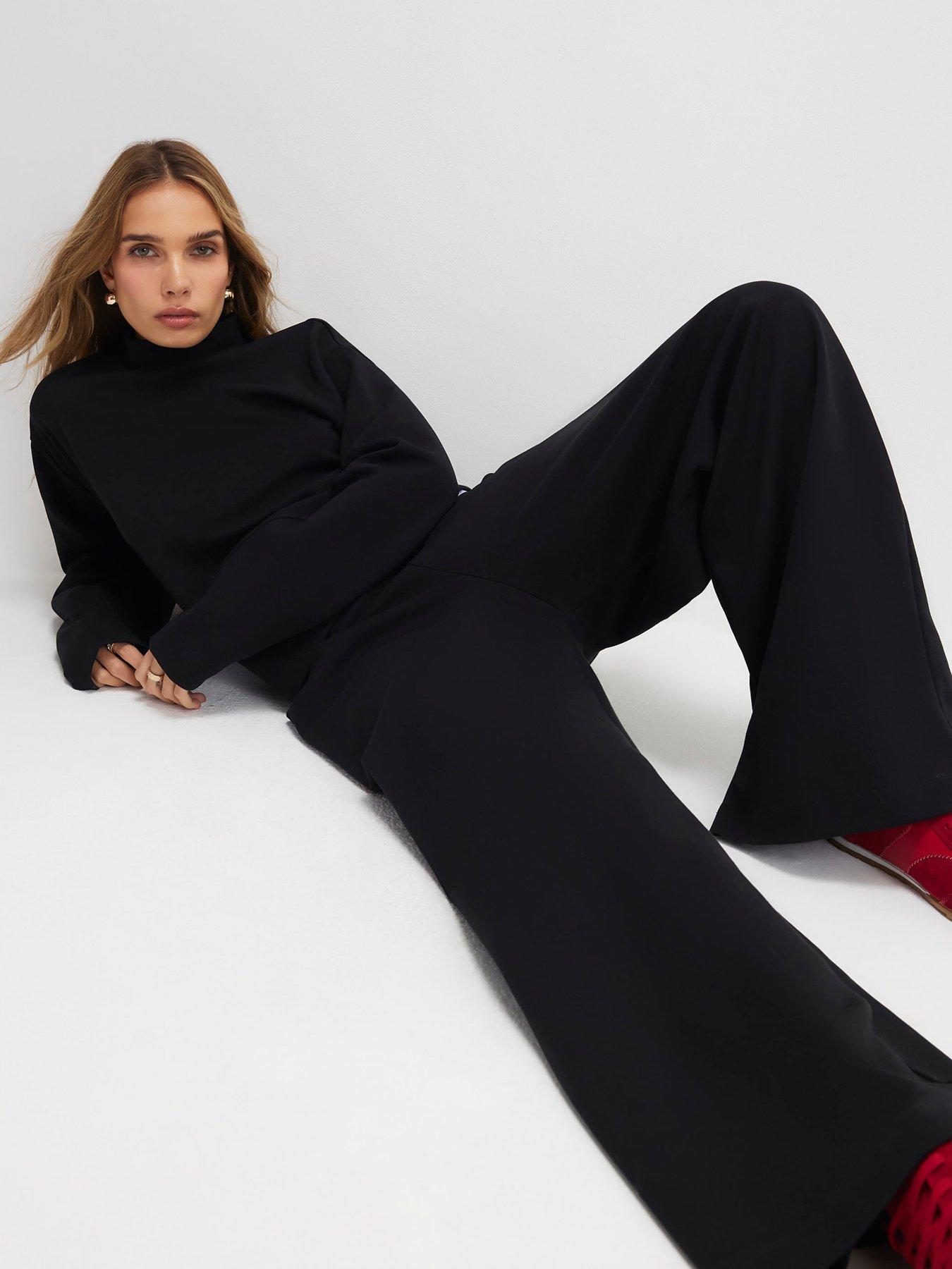 Image 3 of 6 of River Island Tailored Interlock Trouser - Black