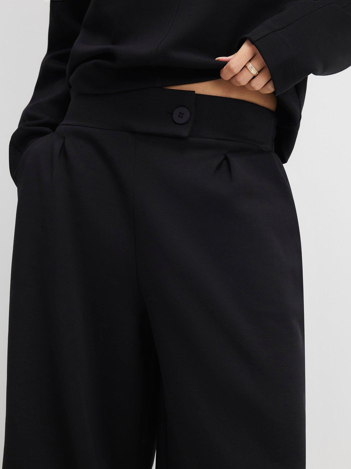 Image 4 of 6 of River Island Tailored Interlock Trouser - Black