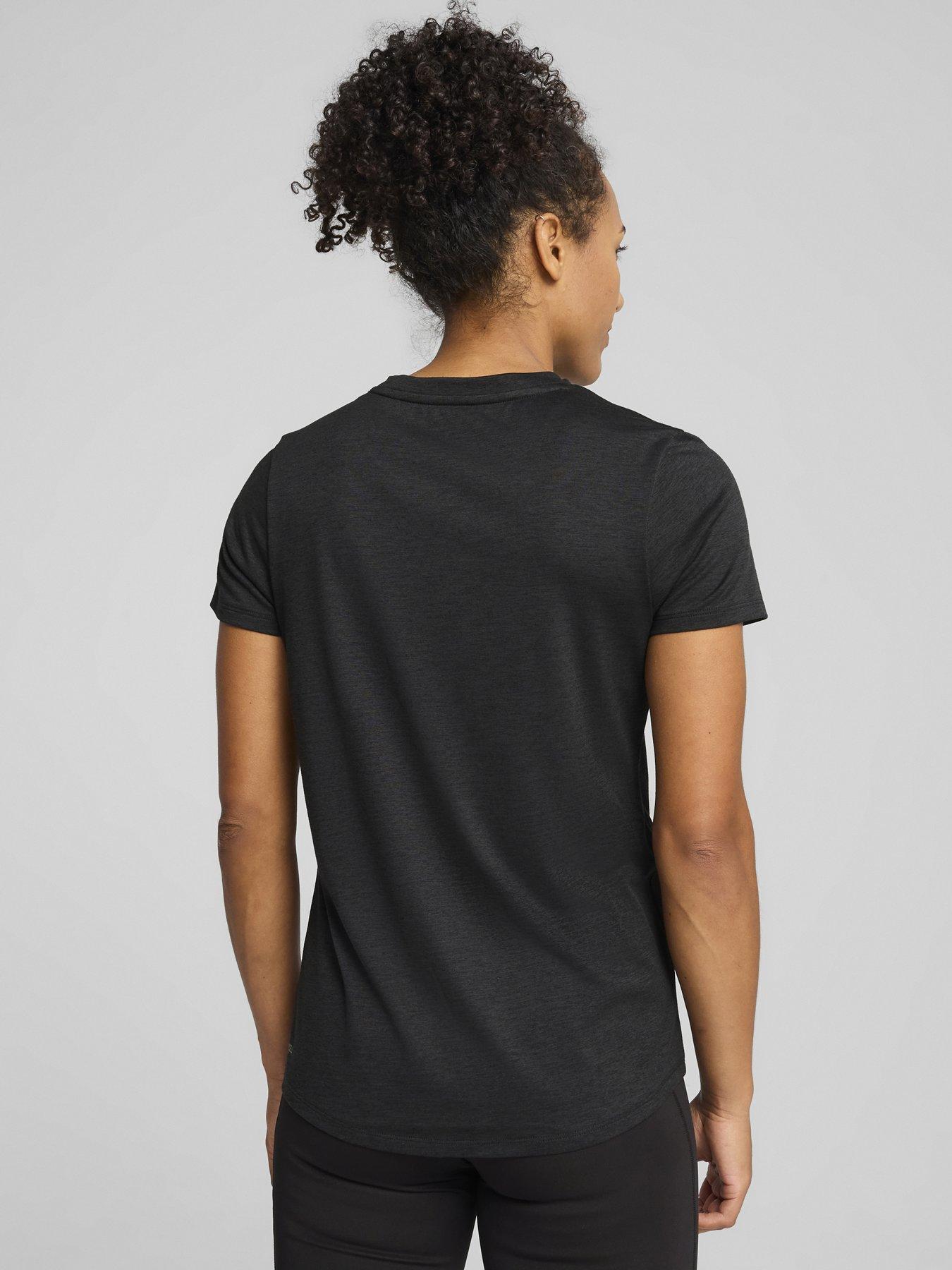 Image 2 of 5 of Puma Womens Training Tad Essential Heather T-Shirt - Black