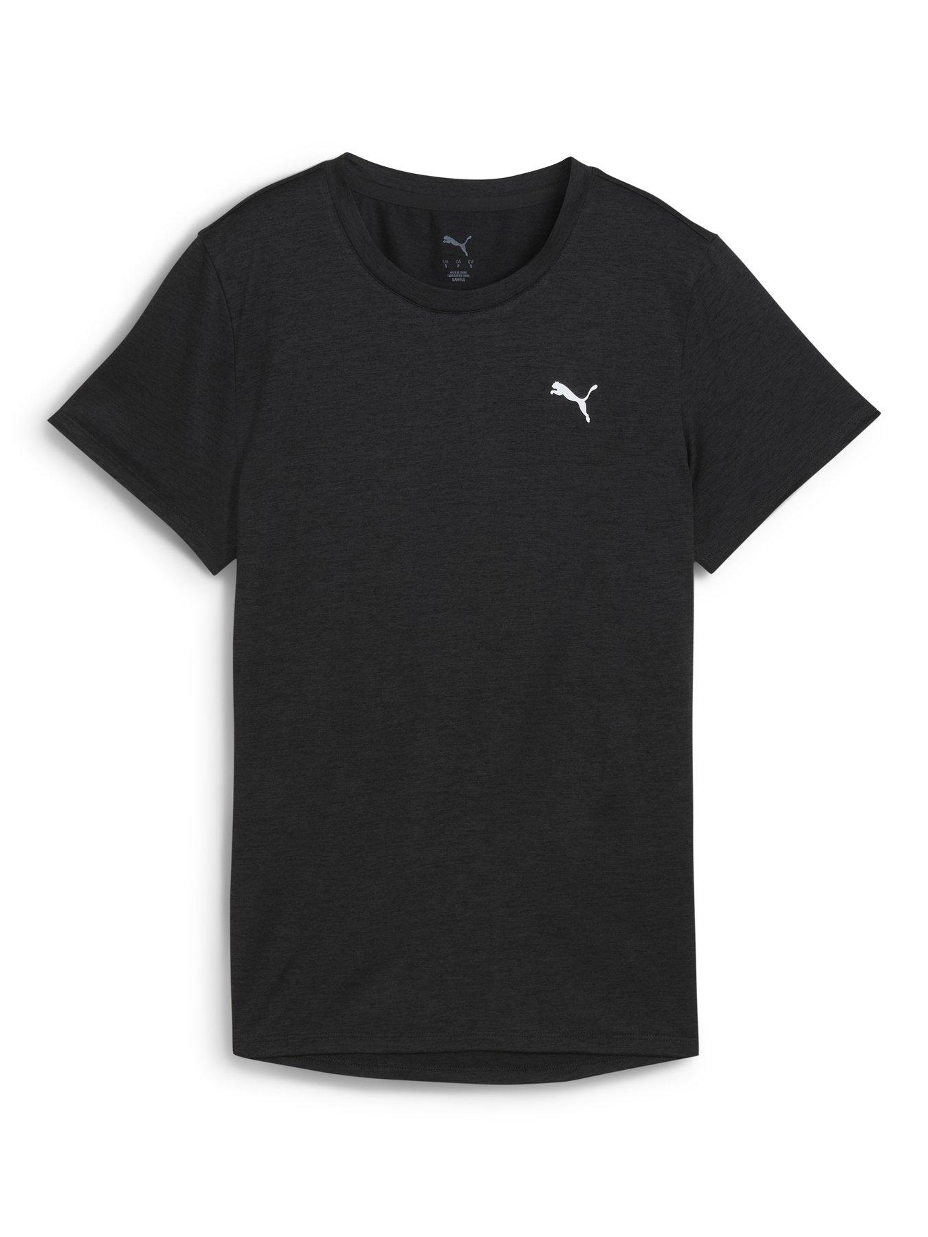 Image 4 of 5 of Puma Womens Training Tad Essential Heather T-Shirt - Black