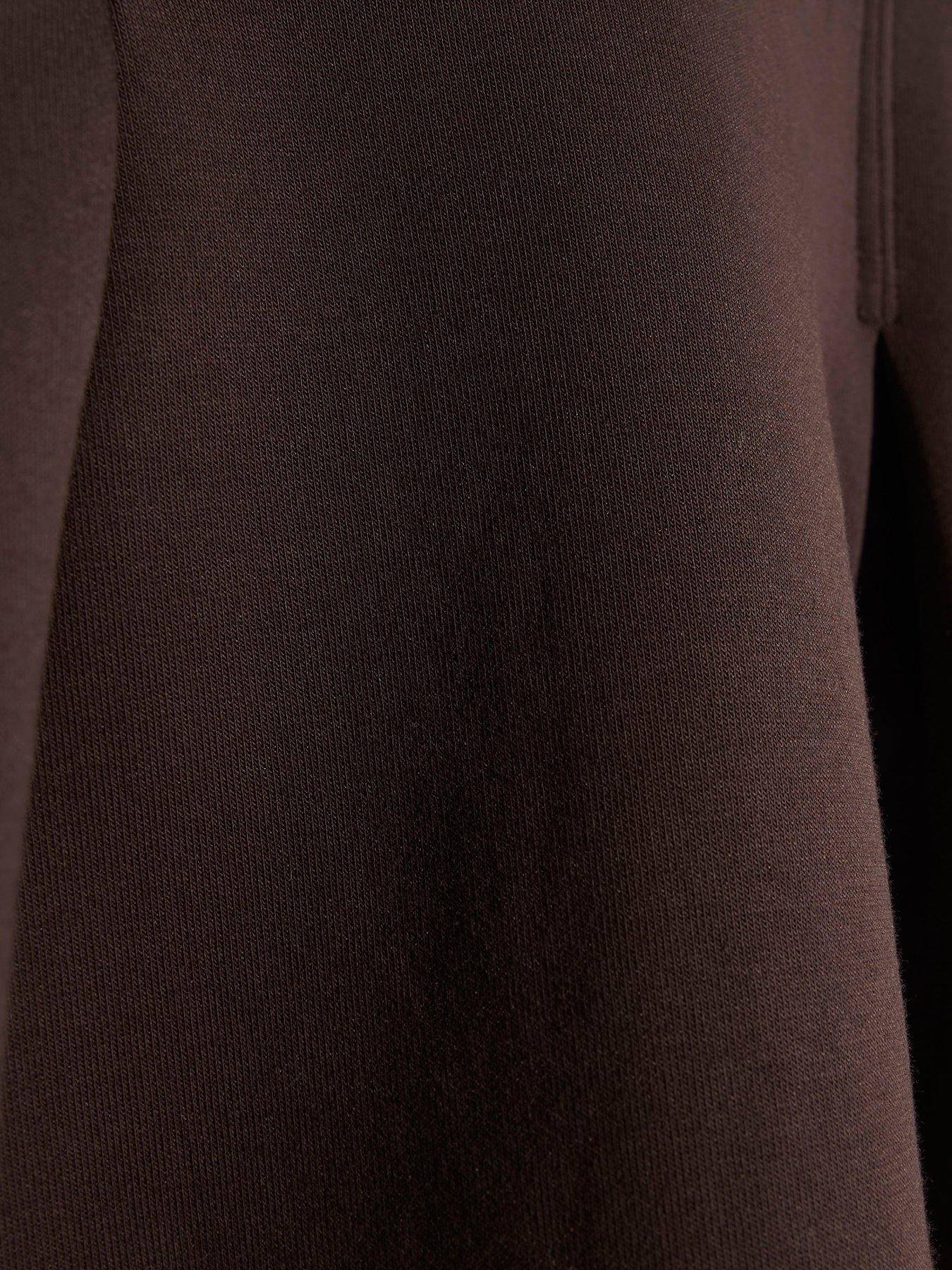 Image 6 of 6 of River Island Long Sleeve Corset Detail Top - Brown
