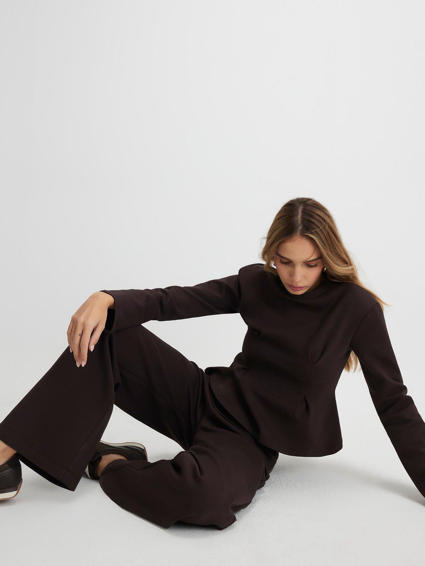 Image 3 of 6 of River Island Wide Leg Trouser - Brown