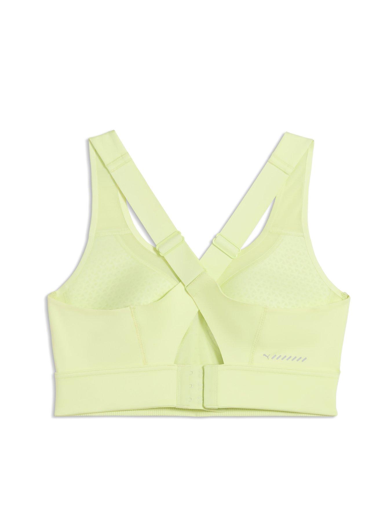 Image 5 of 5 of Puma Womens Running PWR Breathe High Supports Sports Bra - Yellow