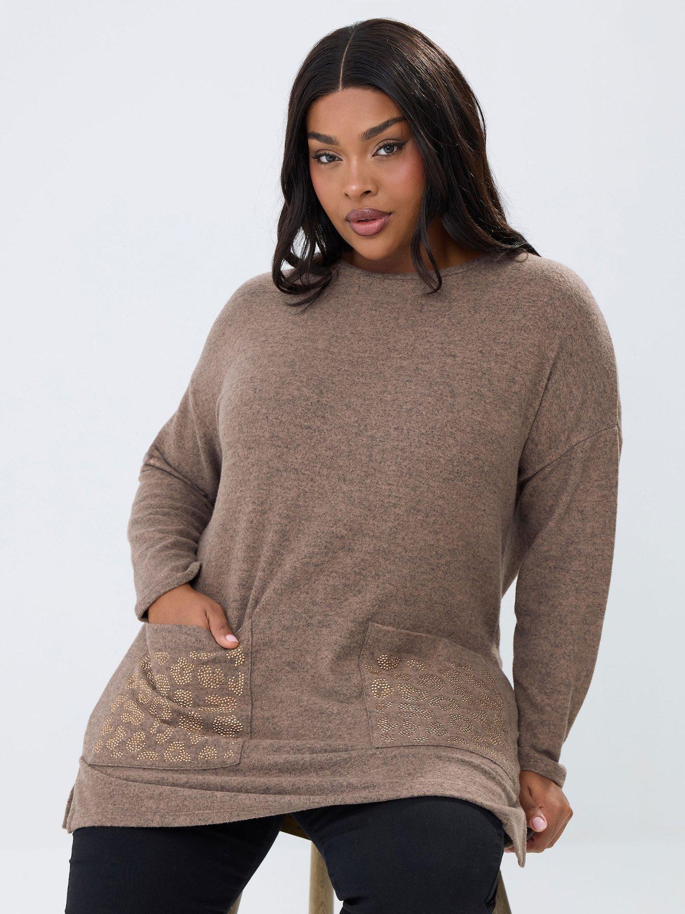 yours-curve-leopard-pocket-jumper