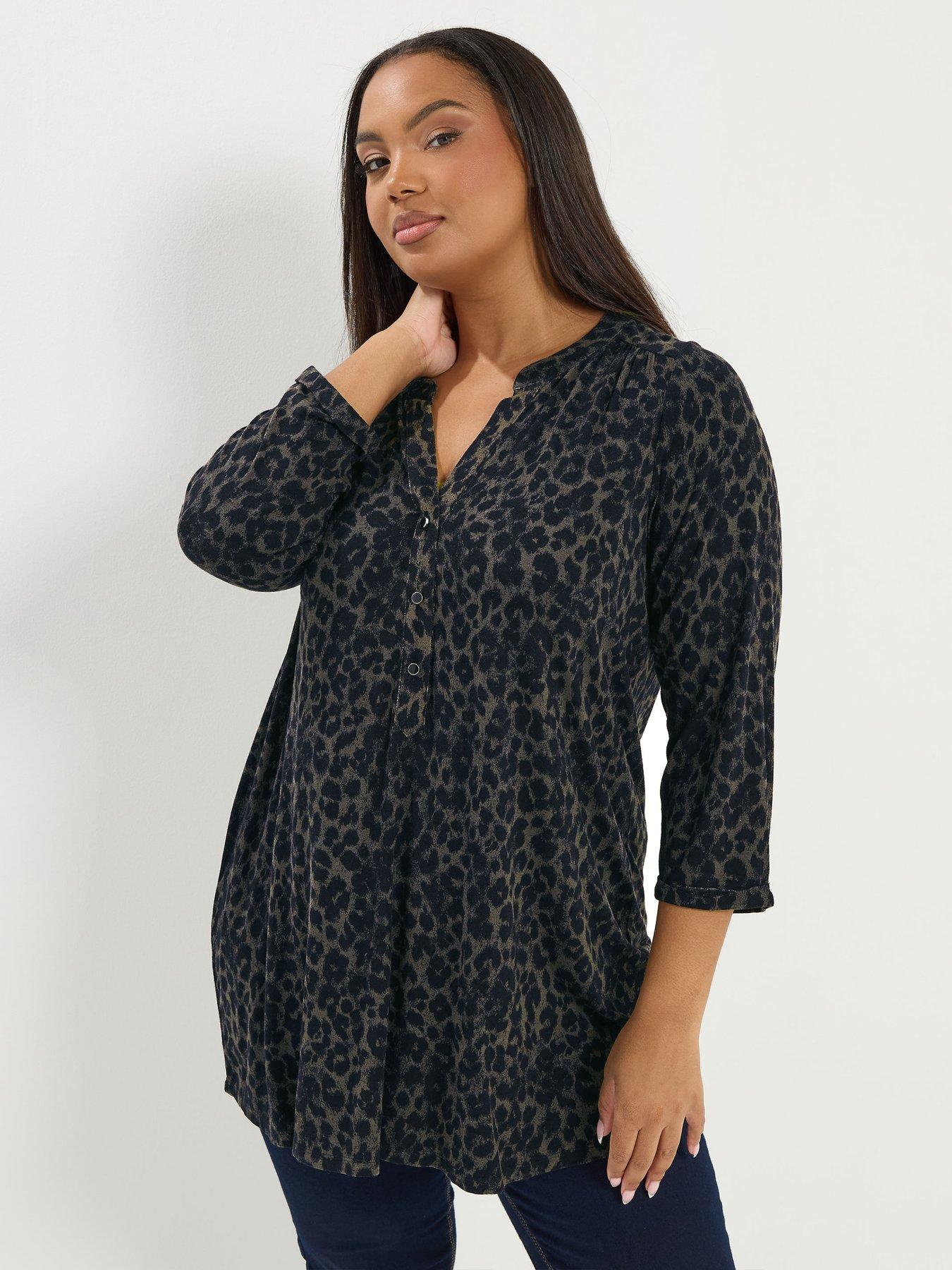 Haut Femme Manches 3/4 Vert Olive Taille 2XL (XXL) - Basic Editions, Neuf Avec étiquette