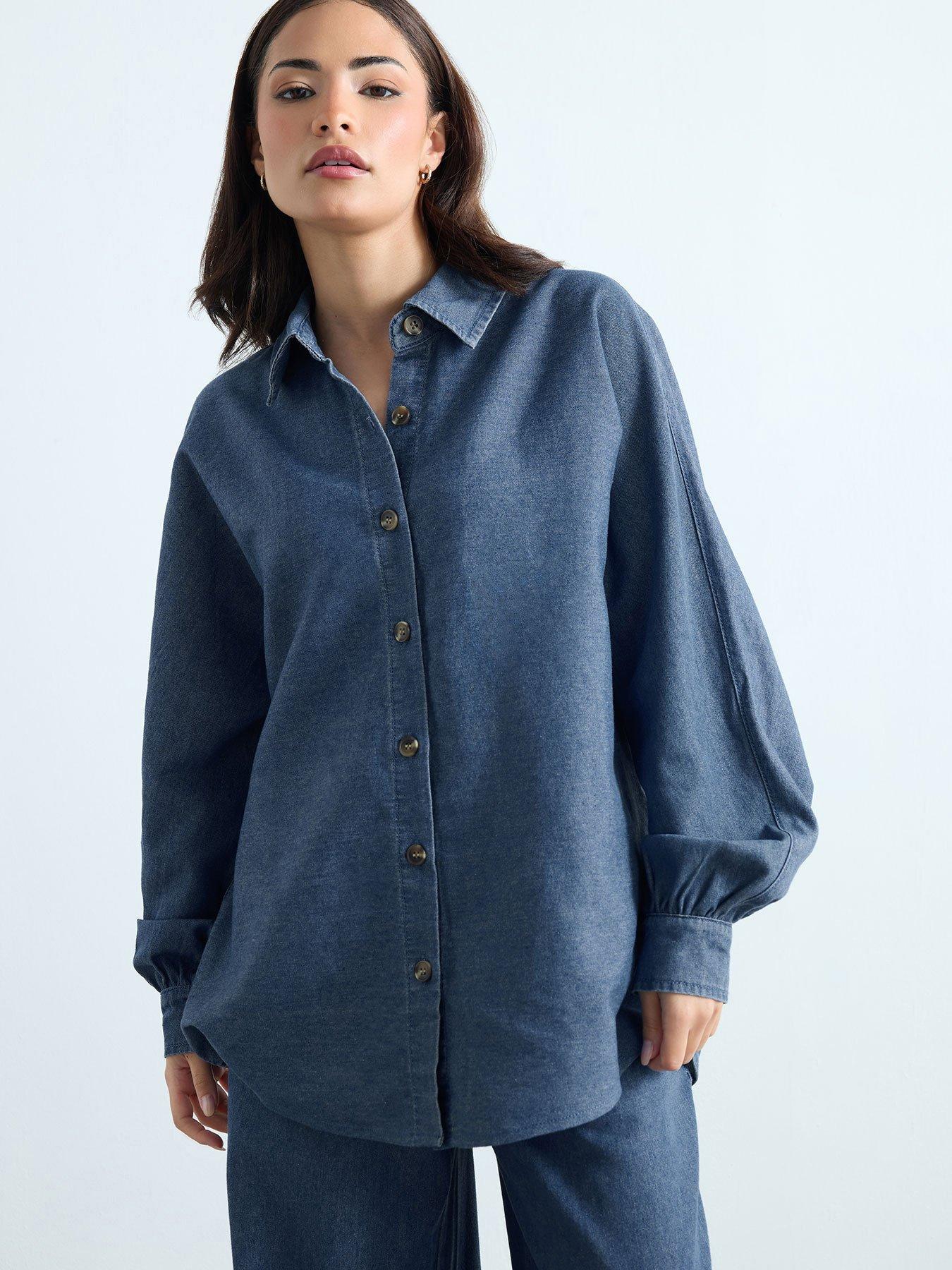 pixiegirl-petite-oversized-denim-shirt