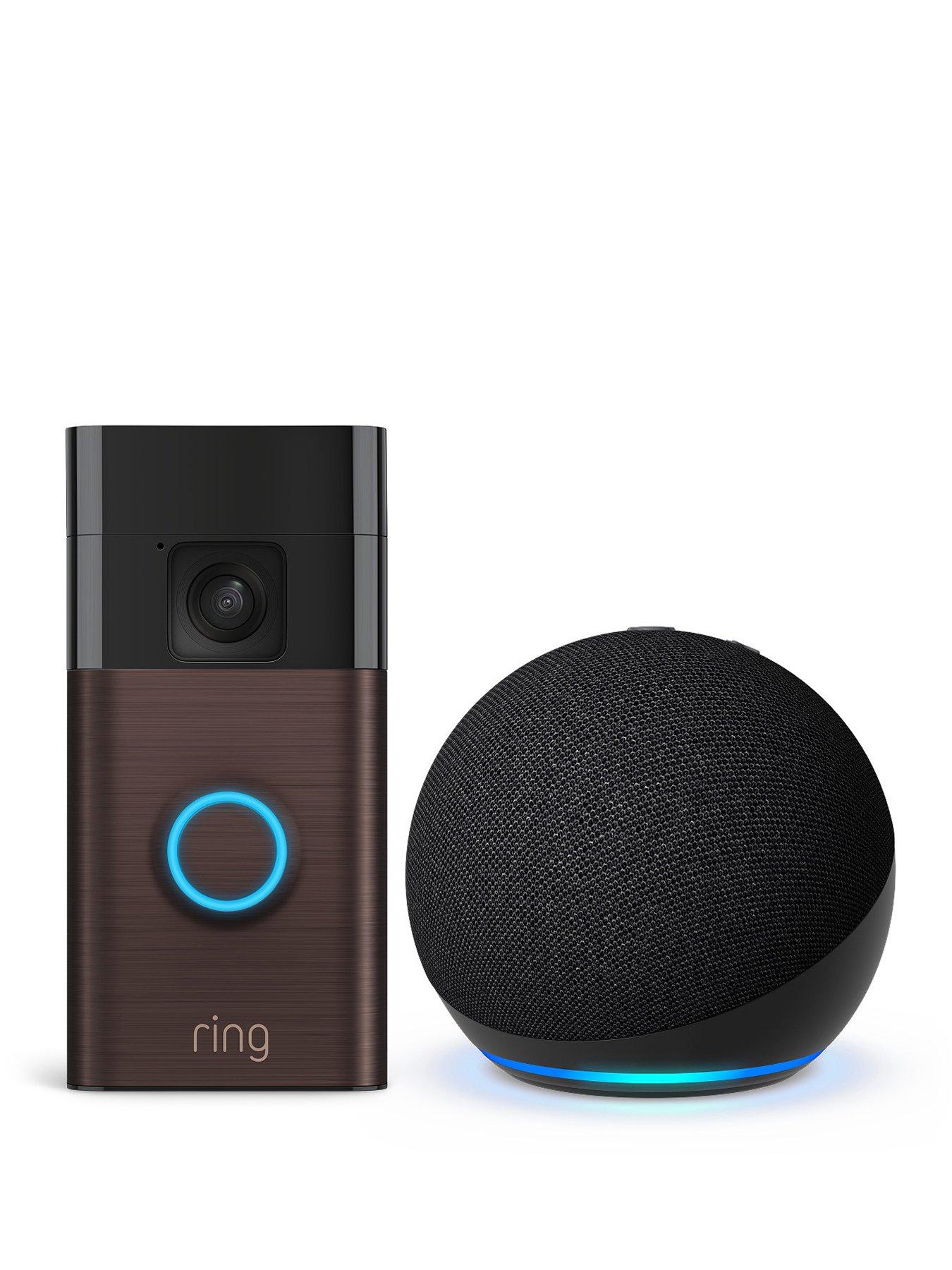 Image 1 of 6 of RING 3rd Gen Doorbell and Echo Dot