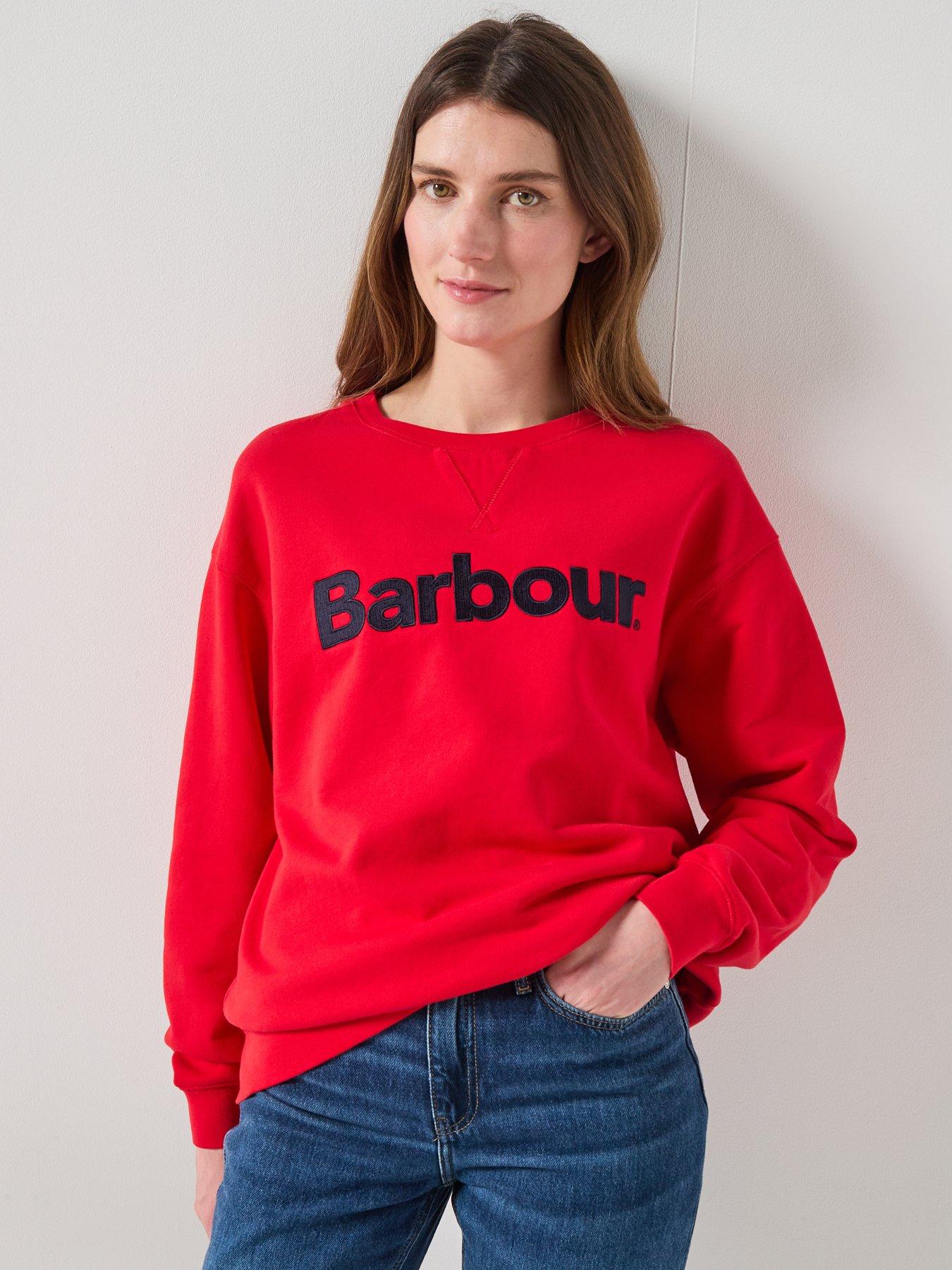 Barbour Hartland Crew Sweatshirt - Red
