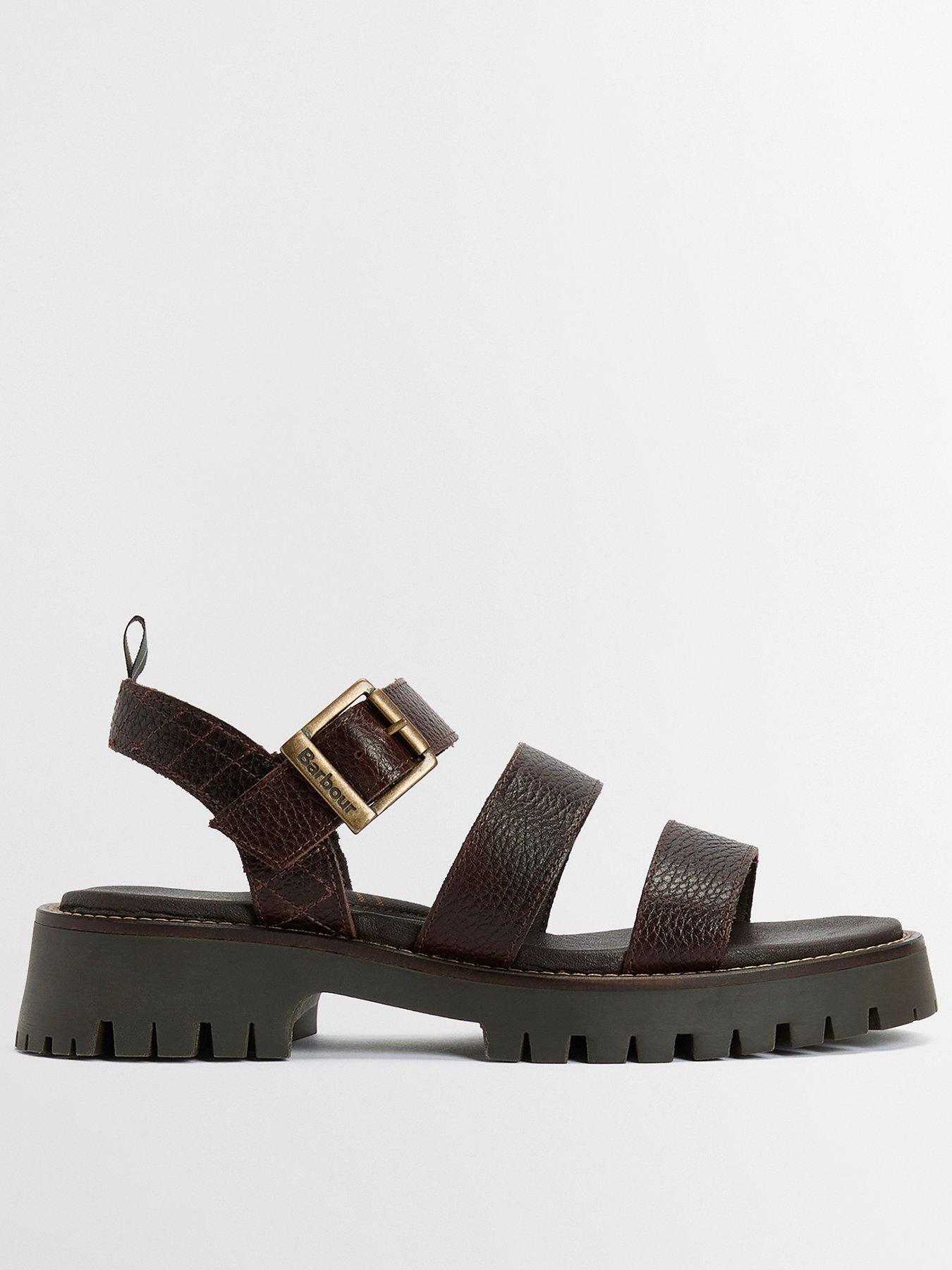 Barbour Gabby Sandal - Dark Brown