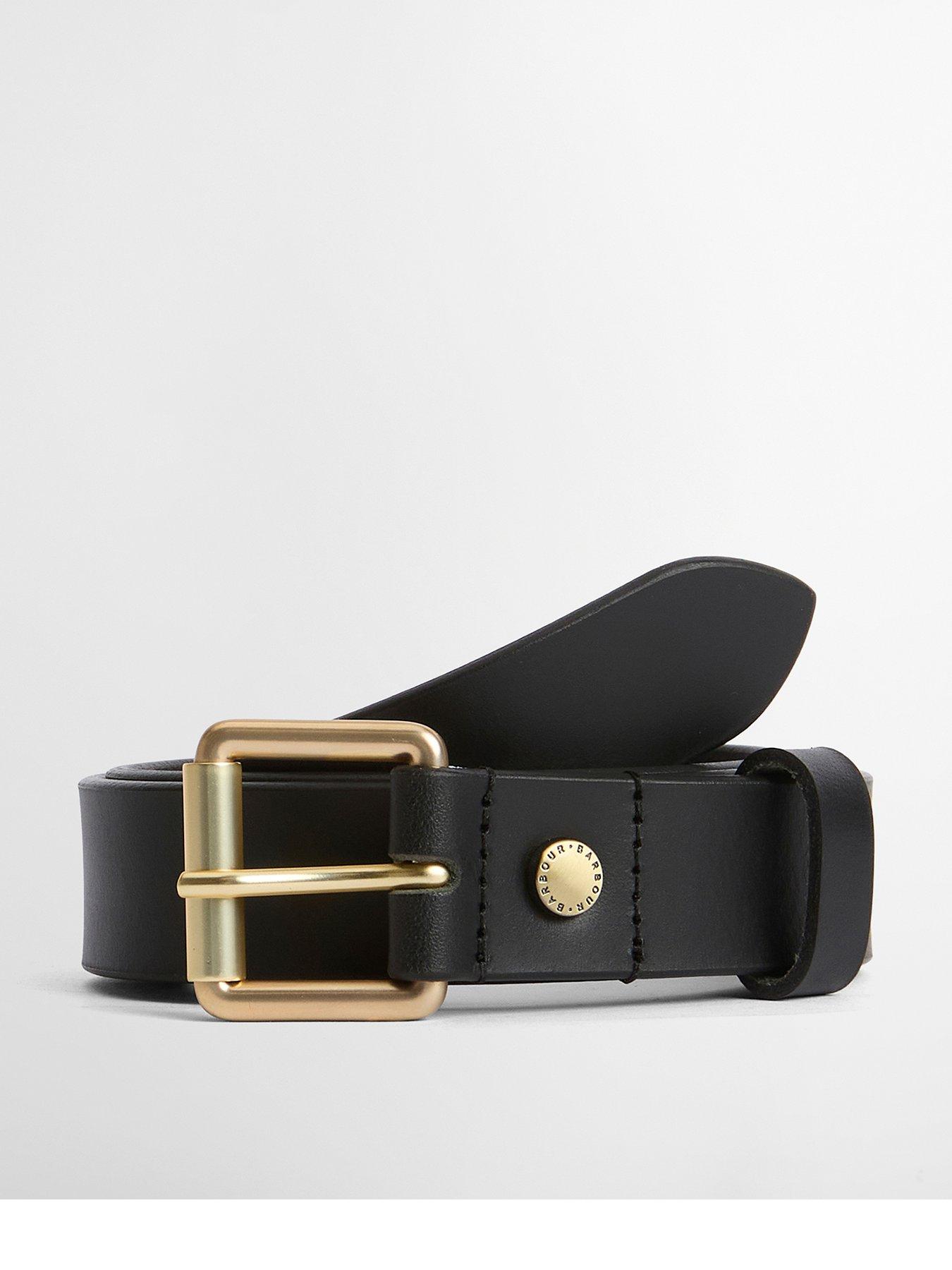 Image 1 of 1 of Barbour Maia Leather Belt - Black