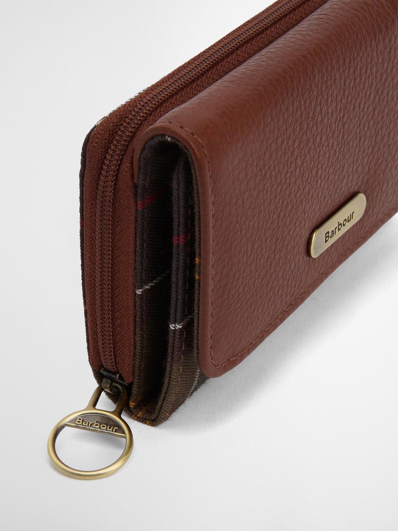Image 2 of 4 of Barbour Rosa Leather French Purse - Brown