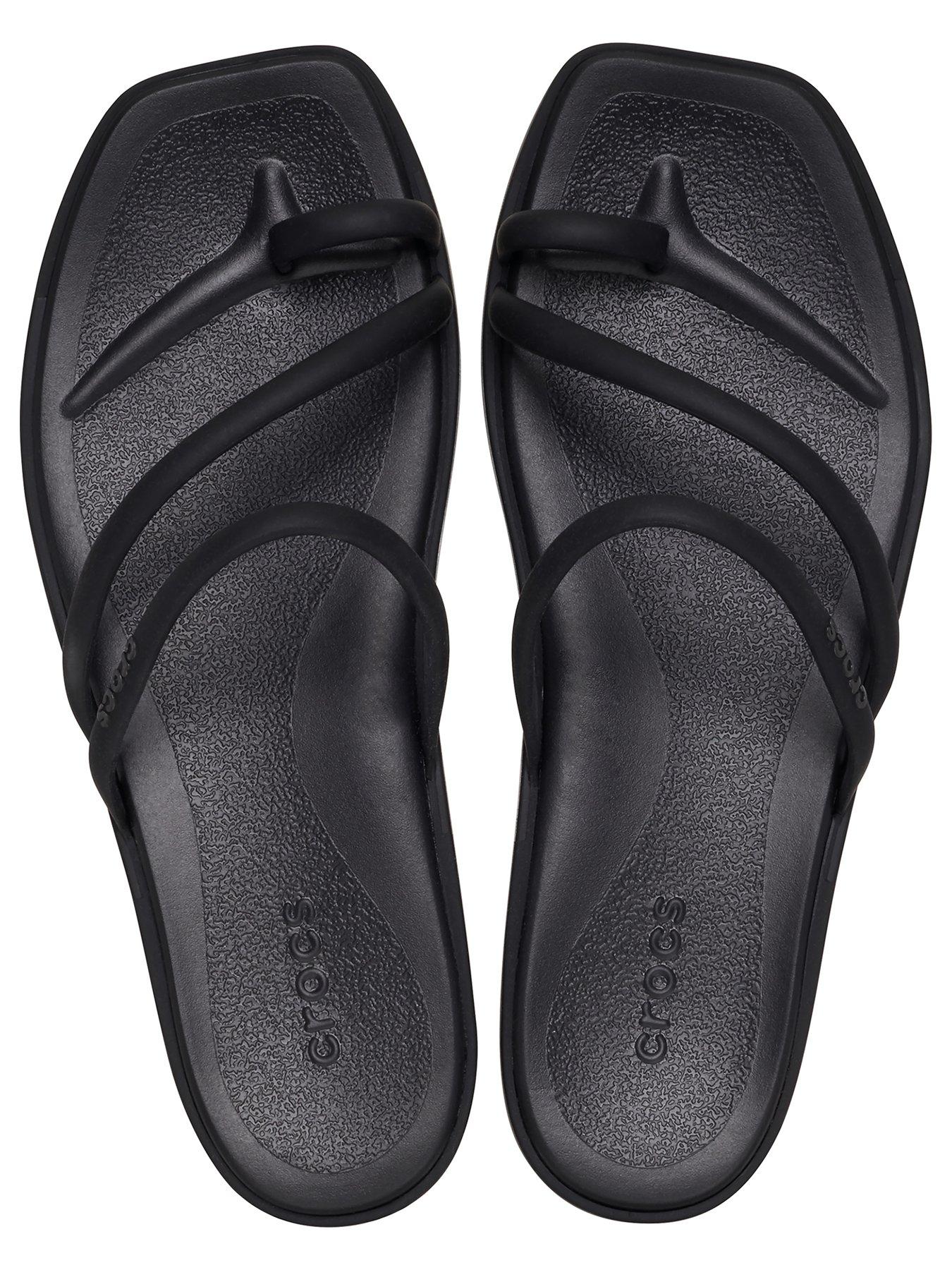 Image 4 of 6 of Crocs Miami Toe Loop Sandal - Black