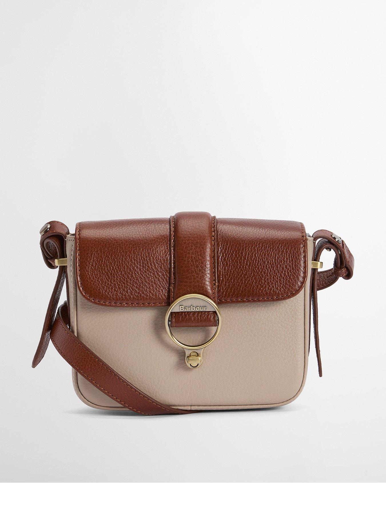 Barbour Mini Rosa Leather Crossbody Bag - Pebbled/Brown