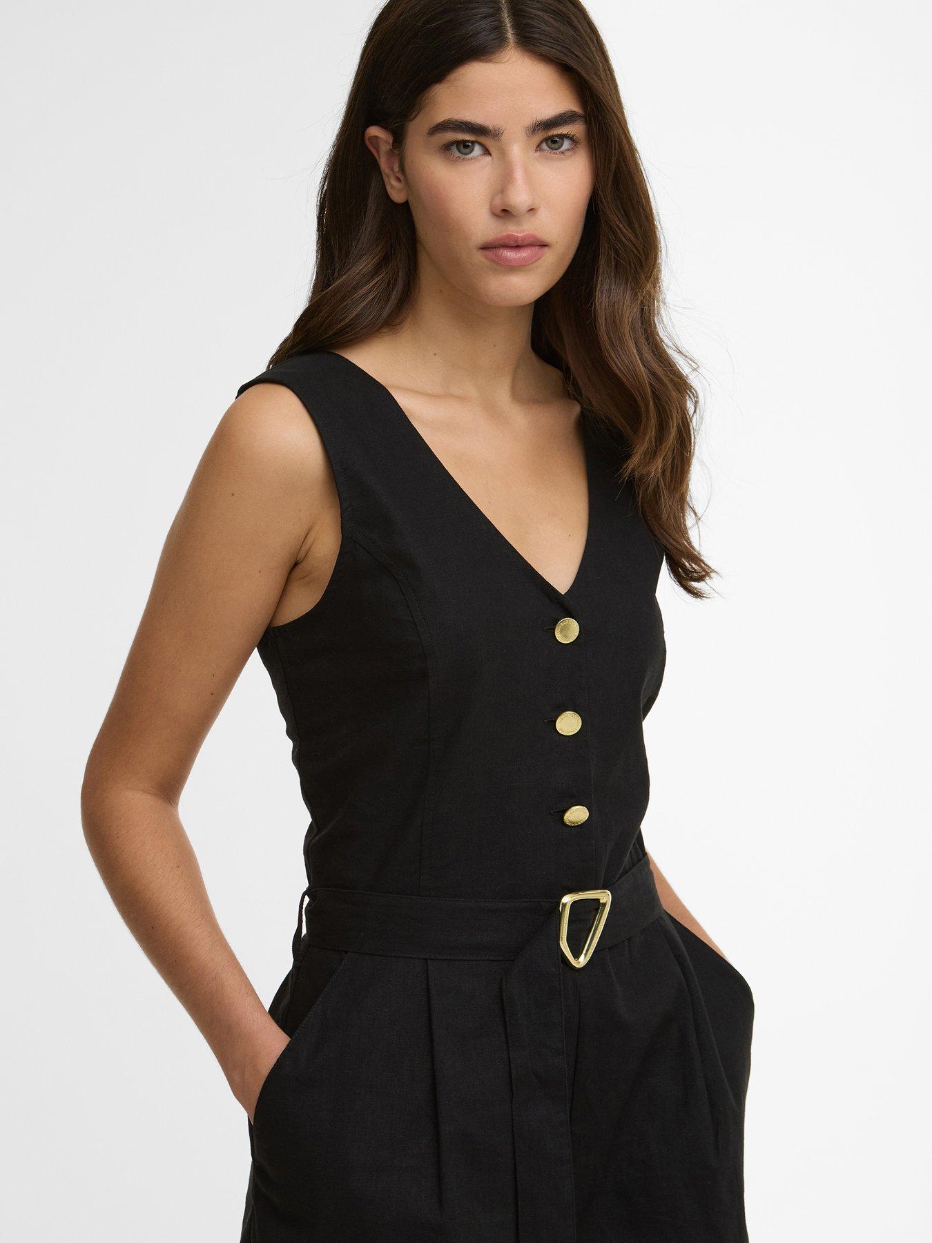 Image 2 of 3 of Barbour International BIntl Adriana Playsuit - Black
