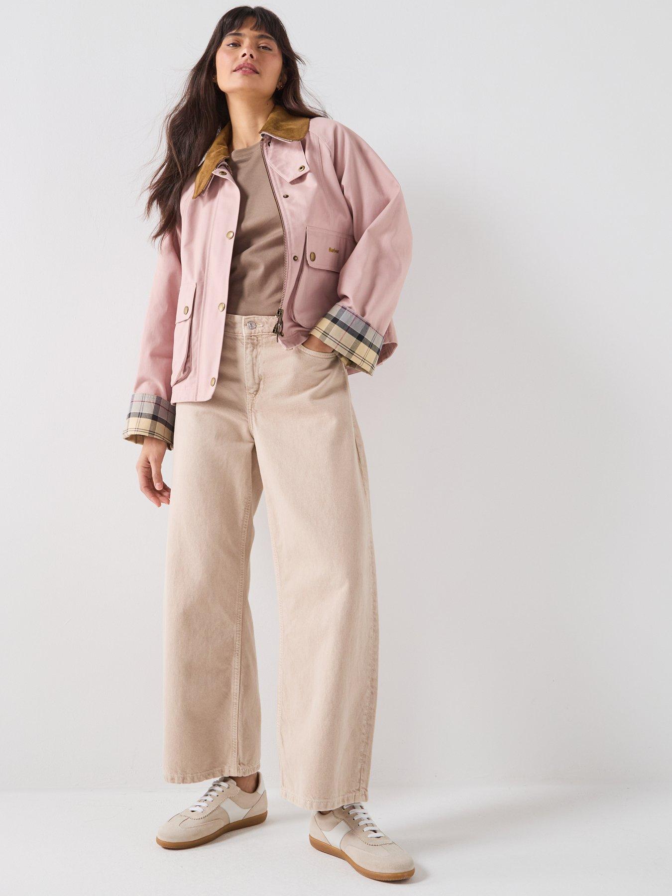 Image 3 of 6 of Barbour Cropped Beadnell Casual Jacket - Pink