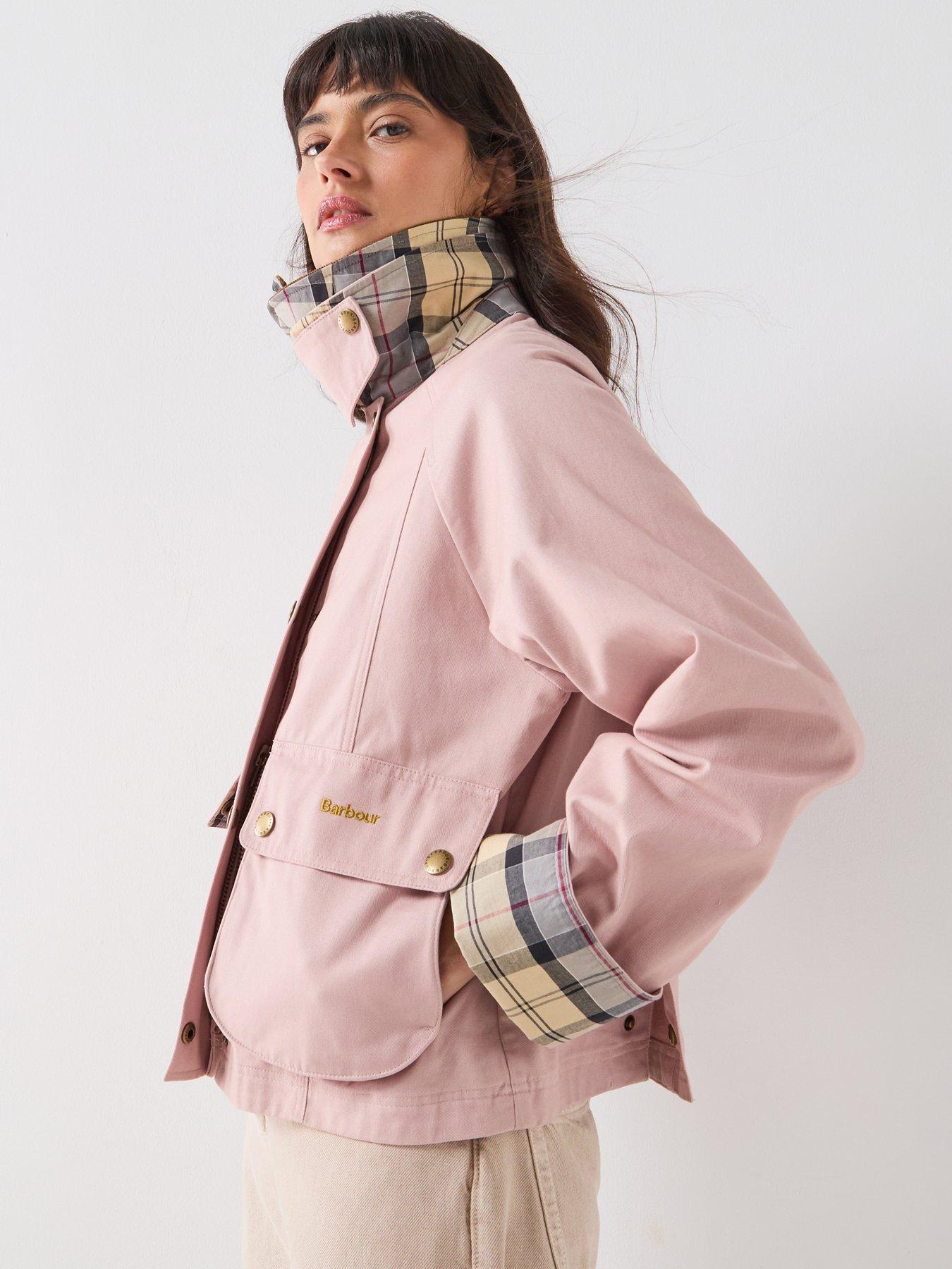 Image 4 of 6 of Barbour Cropped Beadnell Casual Jacket - Pink