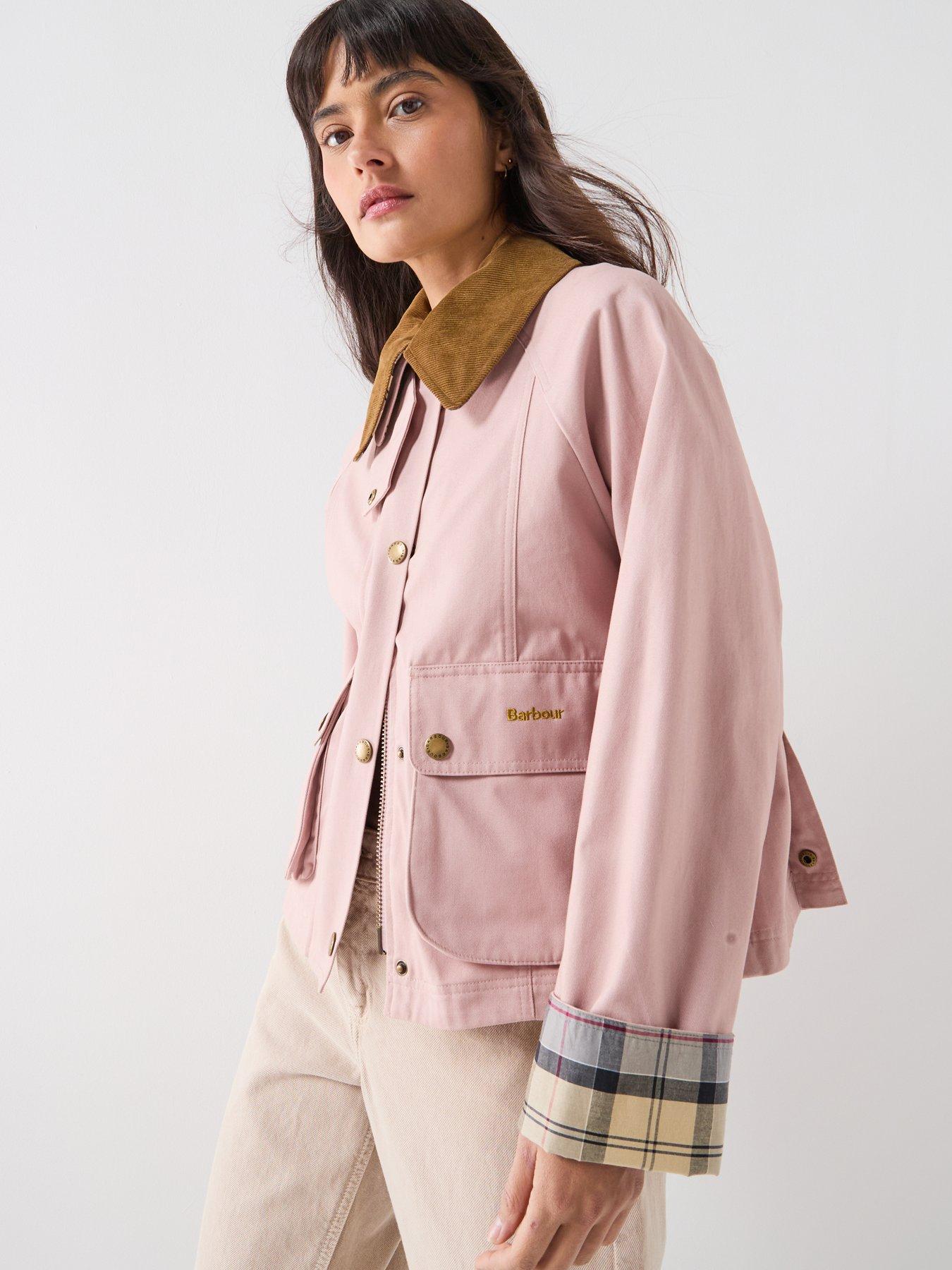 Image 6 of 6 of Barbour Cropped Beadnell Casual Jacket - Pink