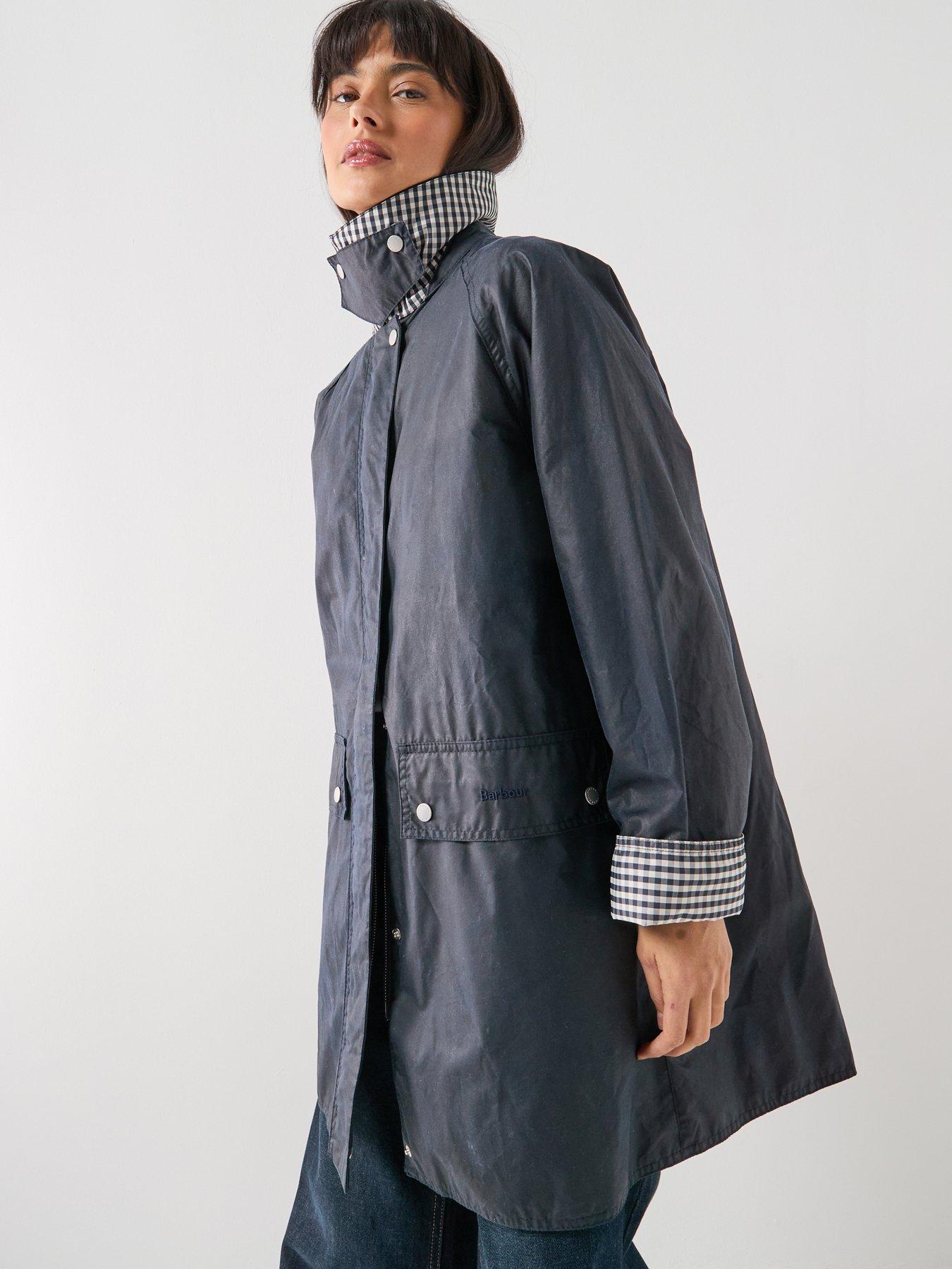 Image 5 of 6 of Barbour Wren Wax Jacket - Navy