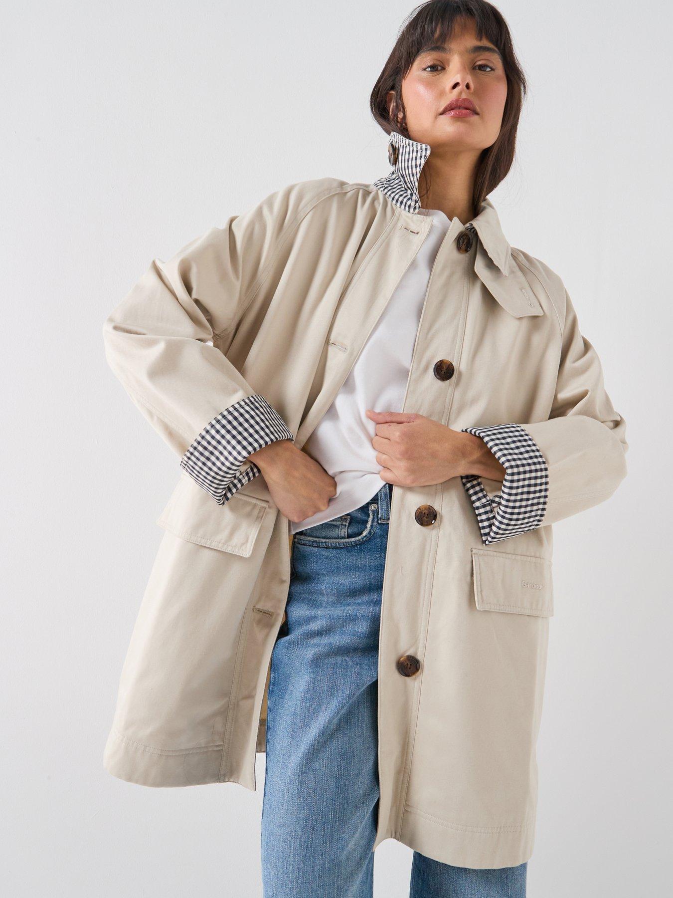 Barbour Gabby Car Casual Coat - Grey