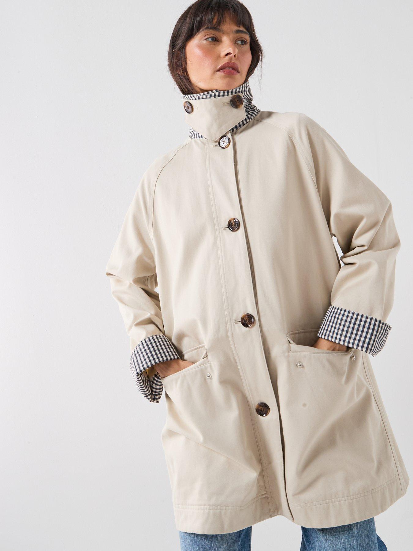 Image 6 of 7 of Barbour Gabby Car Casual Coat - Grey
