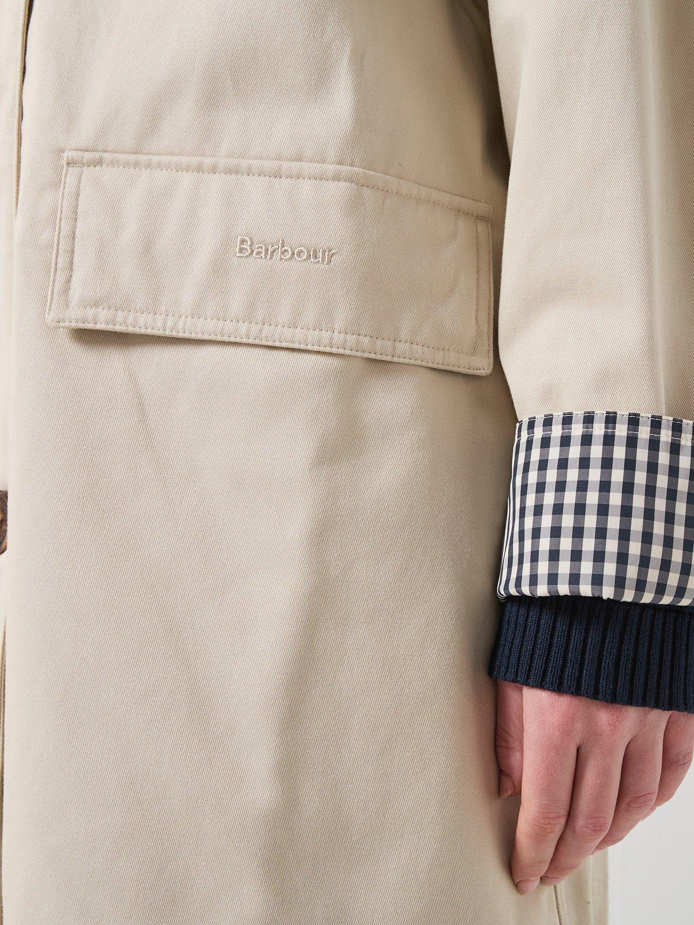 Image 7 of 7 of Barbour Gabby Car Casual Coat - Grey