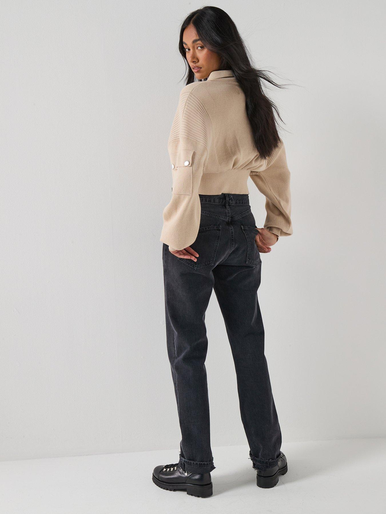 Image 2 of 6 of Barbour International BIntl Gigi Knitted Bomber - Grey