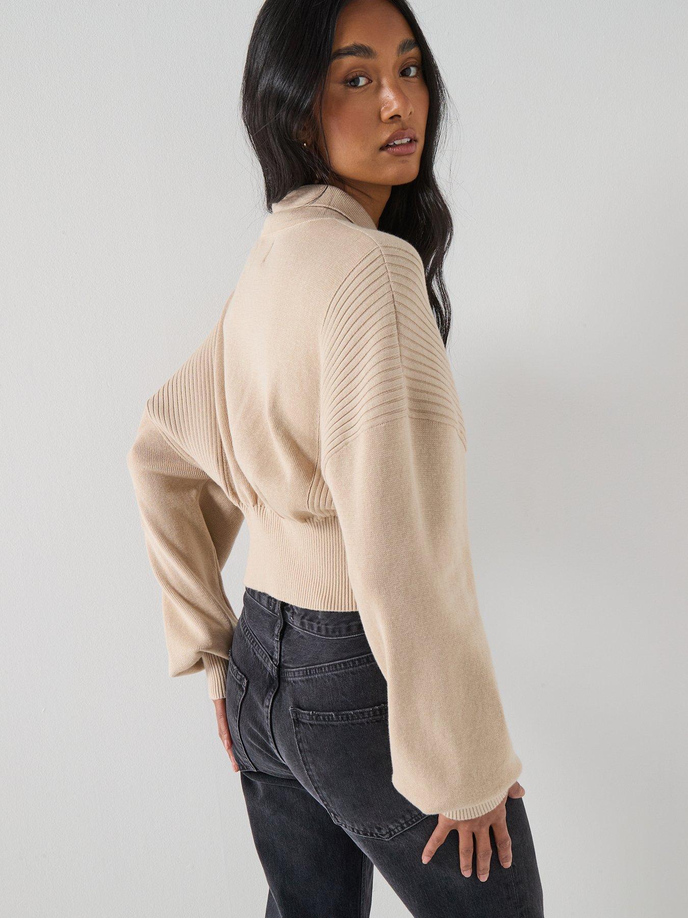 Image 5 of 6 of Barbour International BIntl Gigi Knitted Bomber - Grey