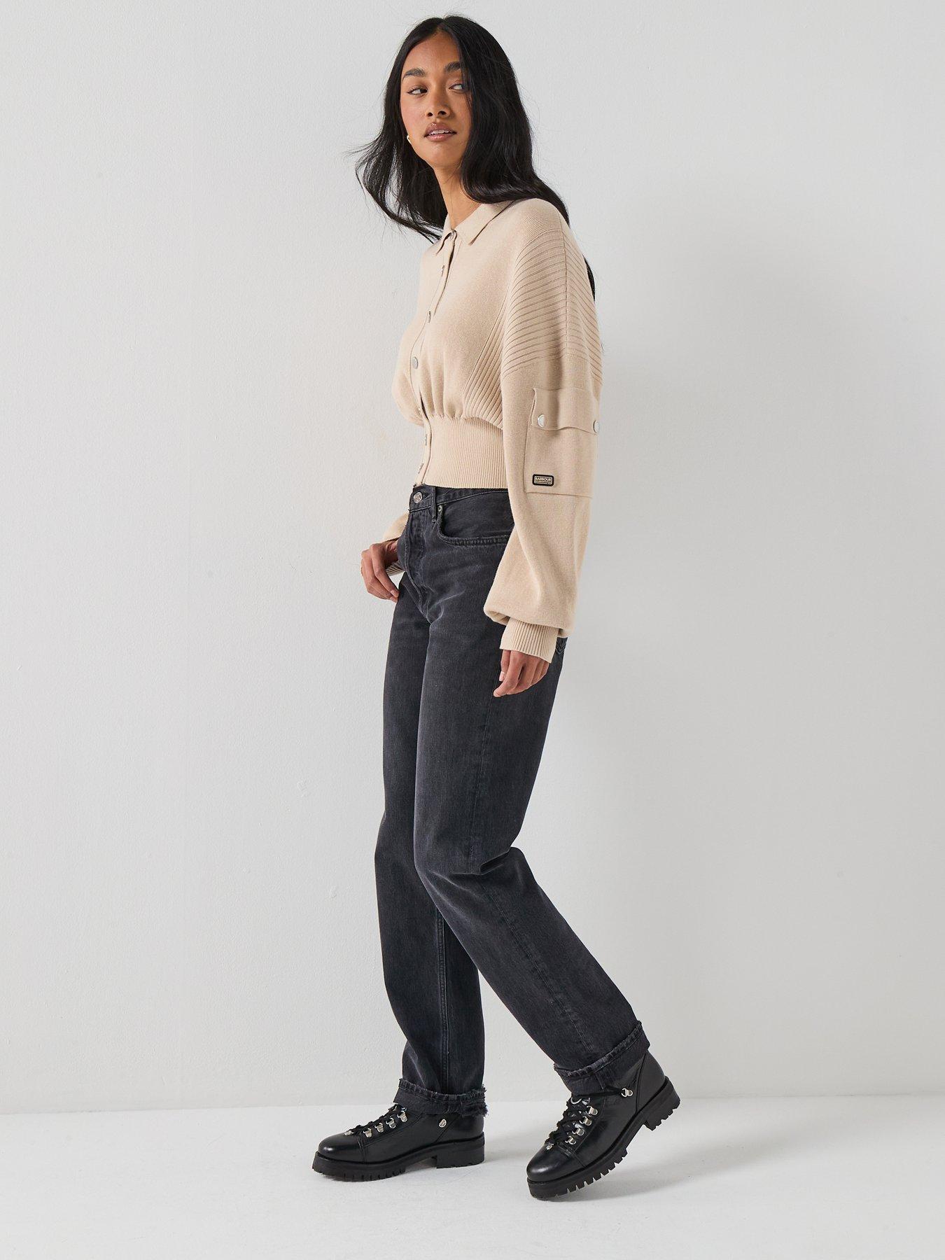 Image 6 of 6 of Barbour International BIntl Gigi Knitted Bomber - Grey