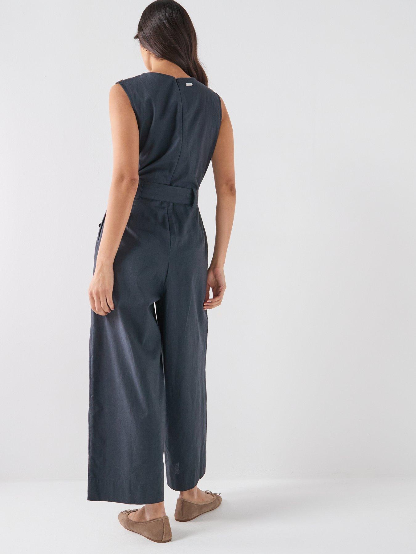 Image 2 of 6 of Barbour Gabby Jumpsuit - Navy