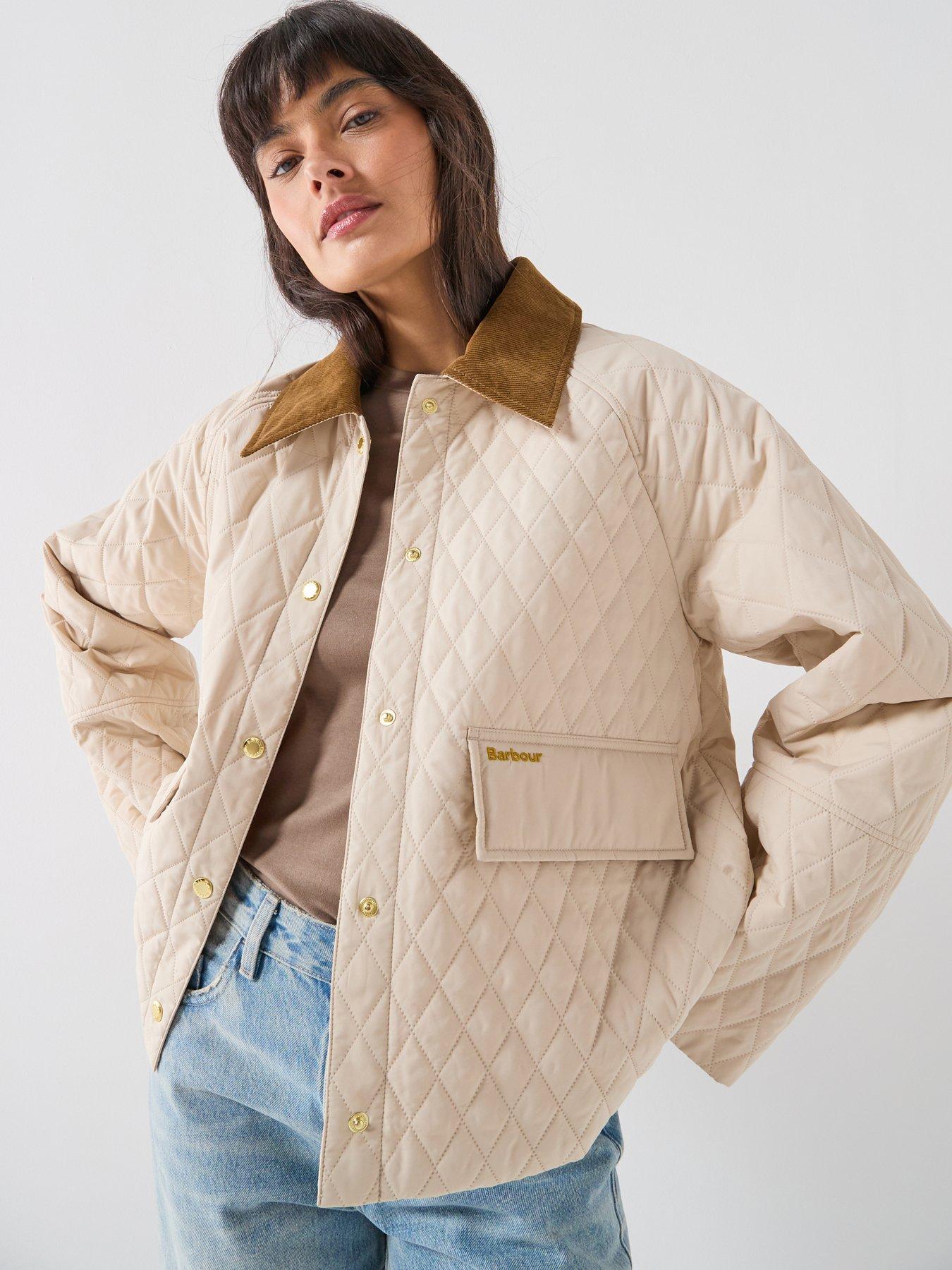 Image 1 of 6 of Barbour Kirkby Quilted Jacket - Cream