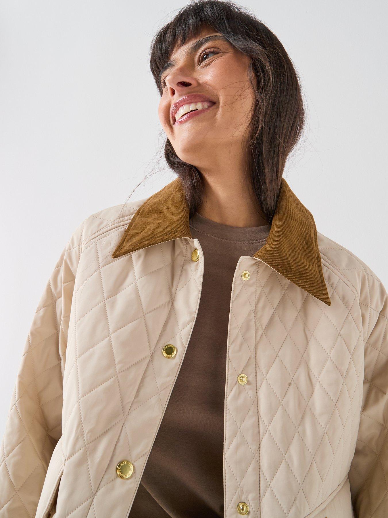 Image 4 of 6 of Barbour Kirkby Quilted Jacket - Cream